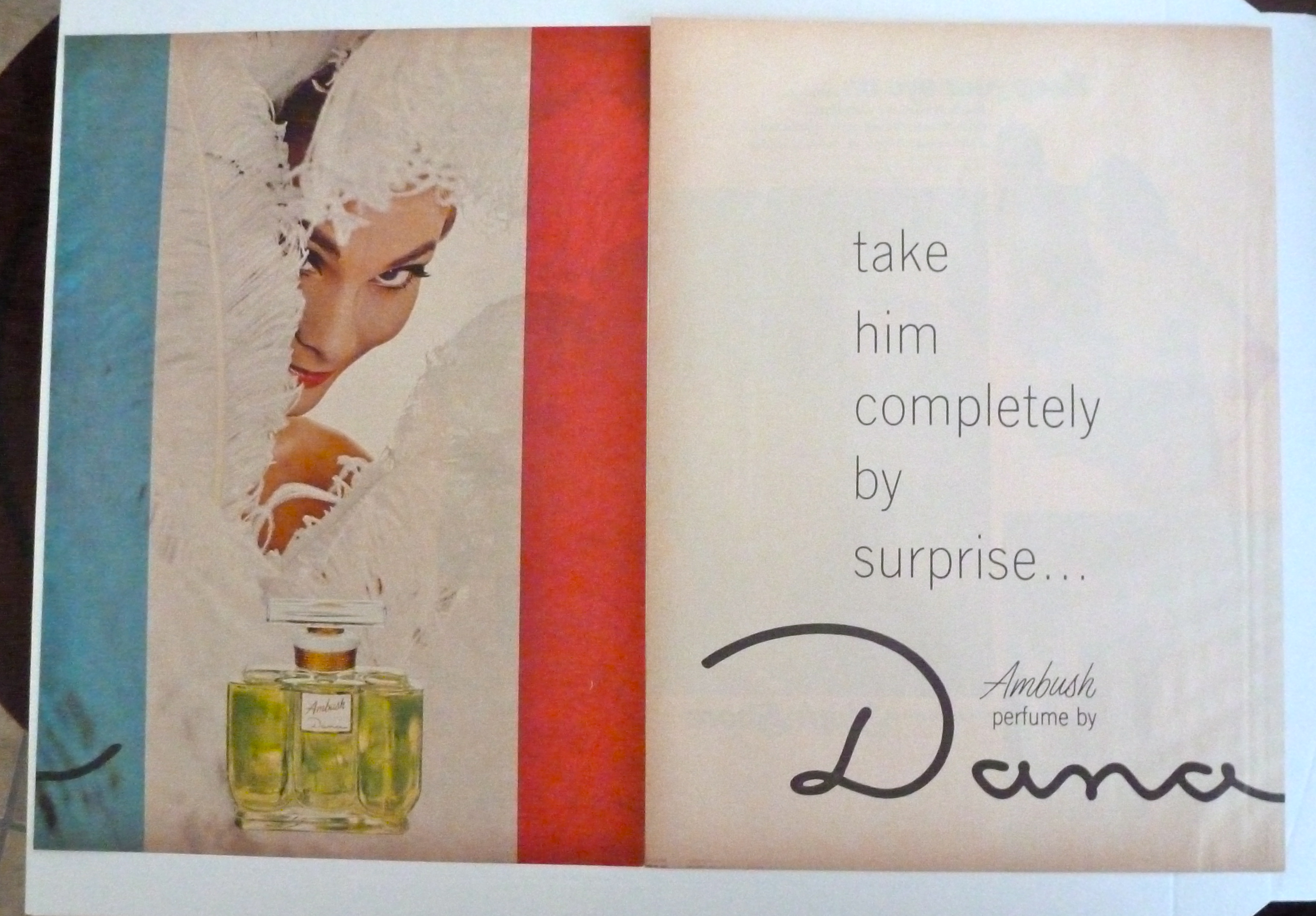 1966 Dana Ambush Perfume with Lovely Woman