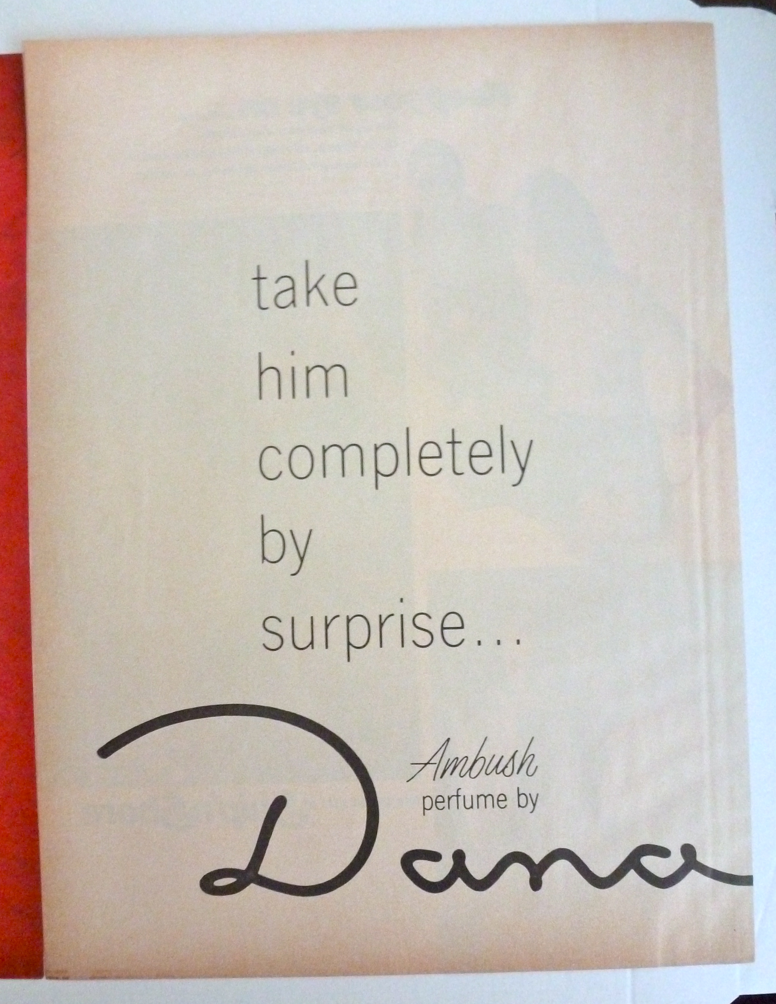 1966 Dana Ambush Perfume with Lovely Woman