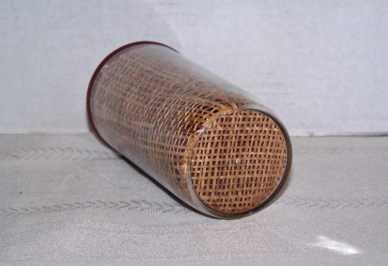 THERMAL WARE STRAW WEAVE 3 TALL TUMBLERS