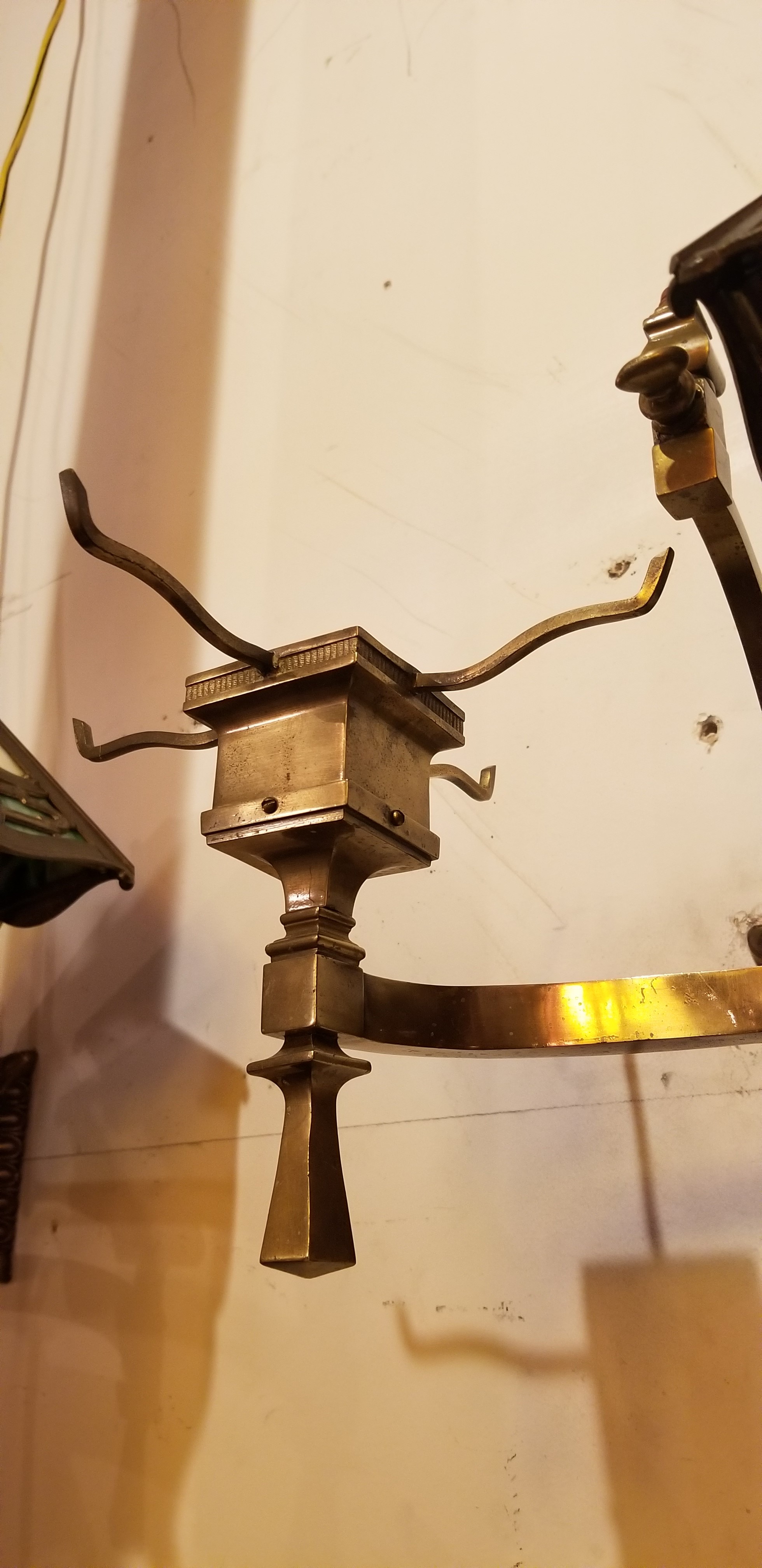 Arts & Crafts lights signed Bradley& Hubbard