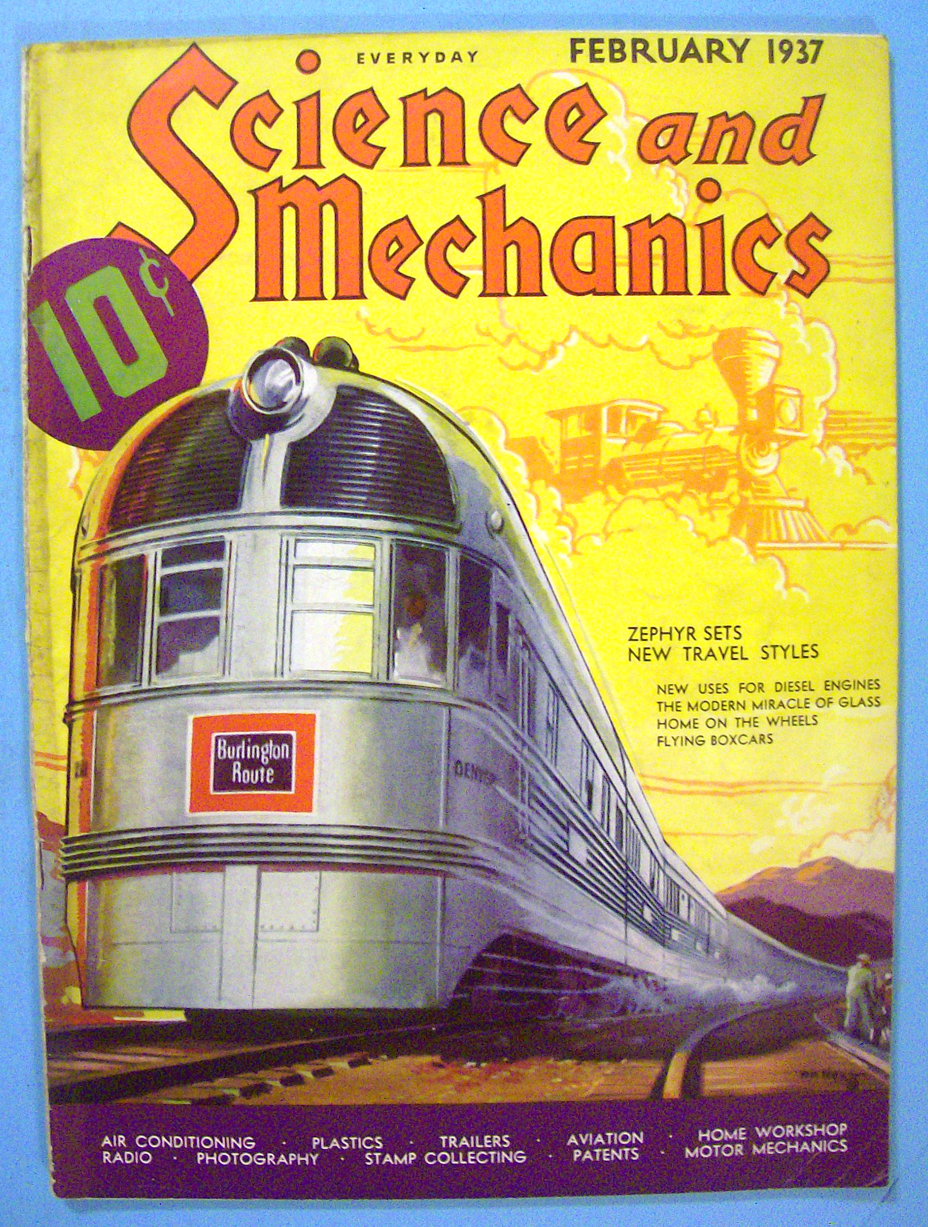 Science and Mechanics Magazine February 1937 Zephyr