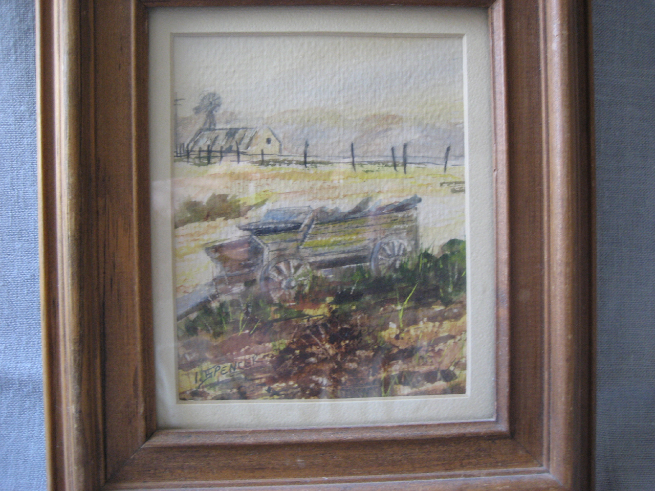 Old Wagon Watercolor