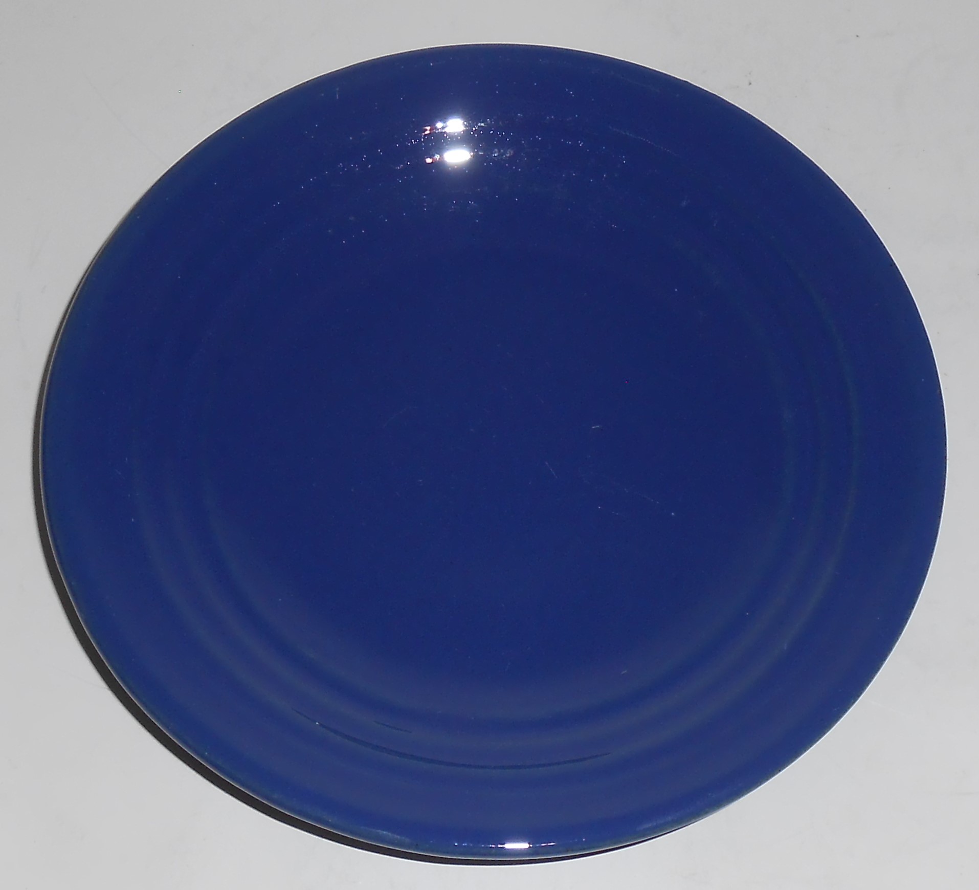 Bauer Pottery Ring Ware Cobalt Bread Plate