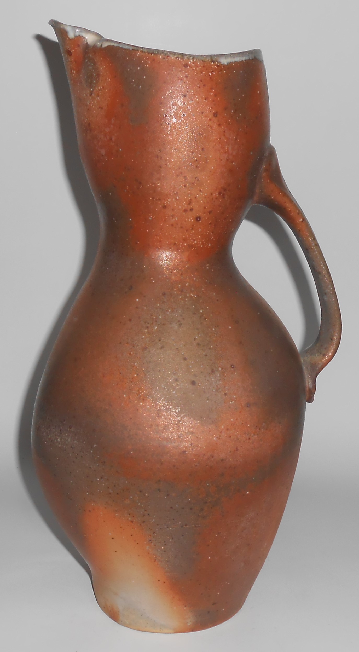 Coleton Lunt Studio Pottery Raku 13'' Pitcher