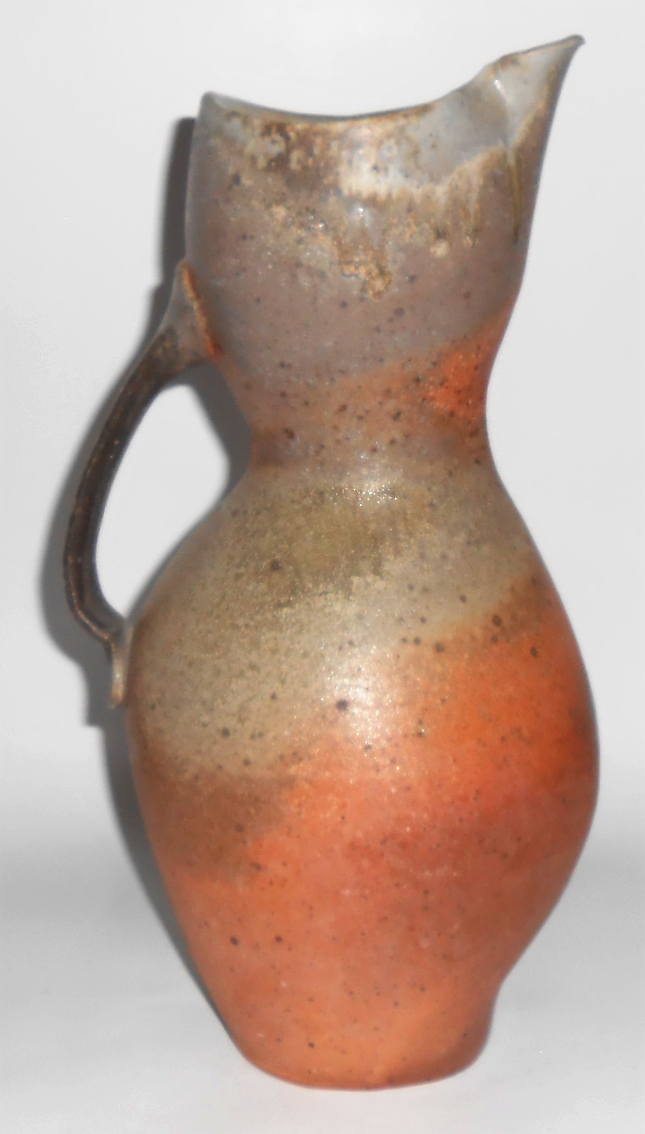 Coleton Lunt Studio Pottery Raku 13'' Pitcher