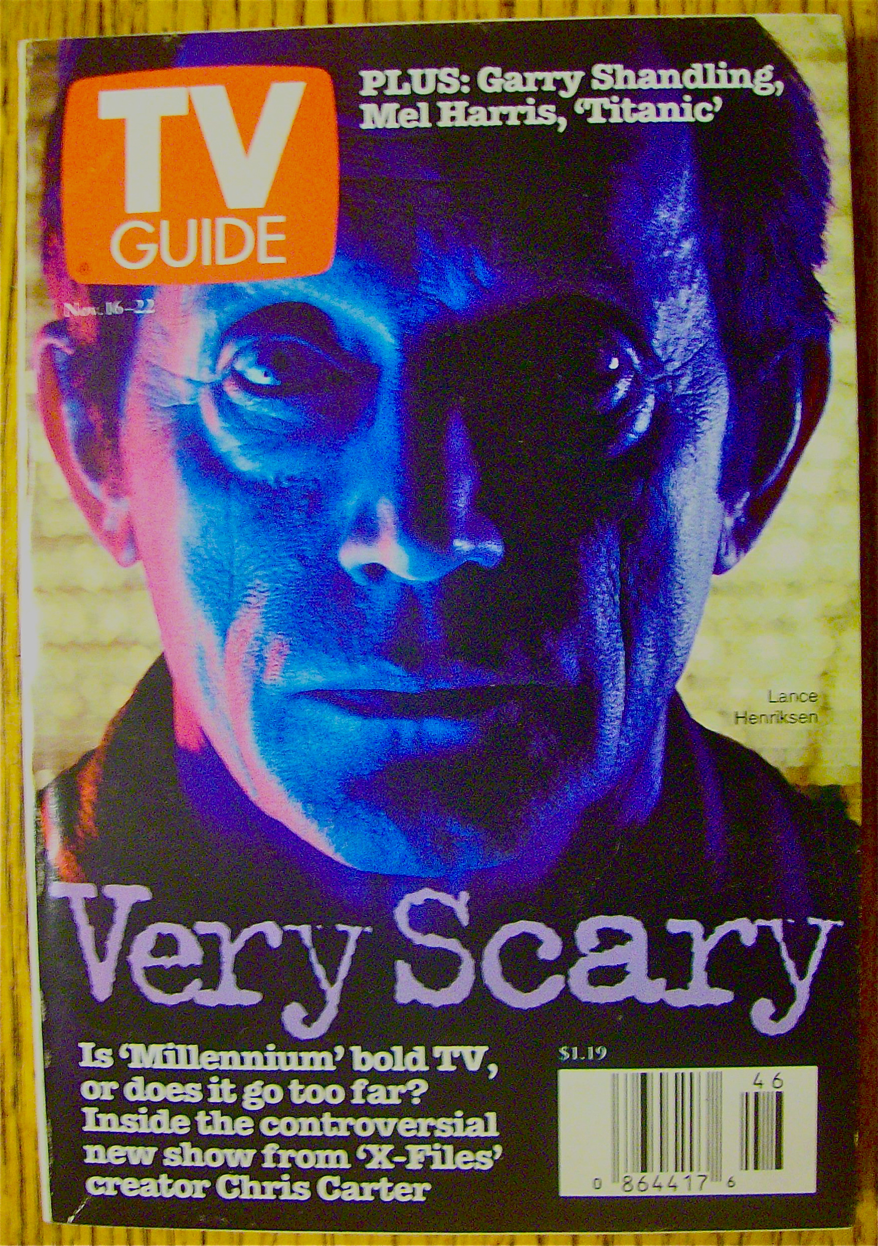 TV Guide November 16-22, 1996 Lance Henriksen