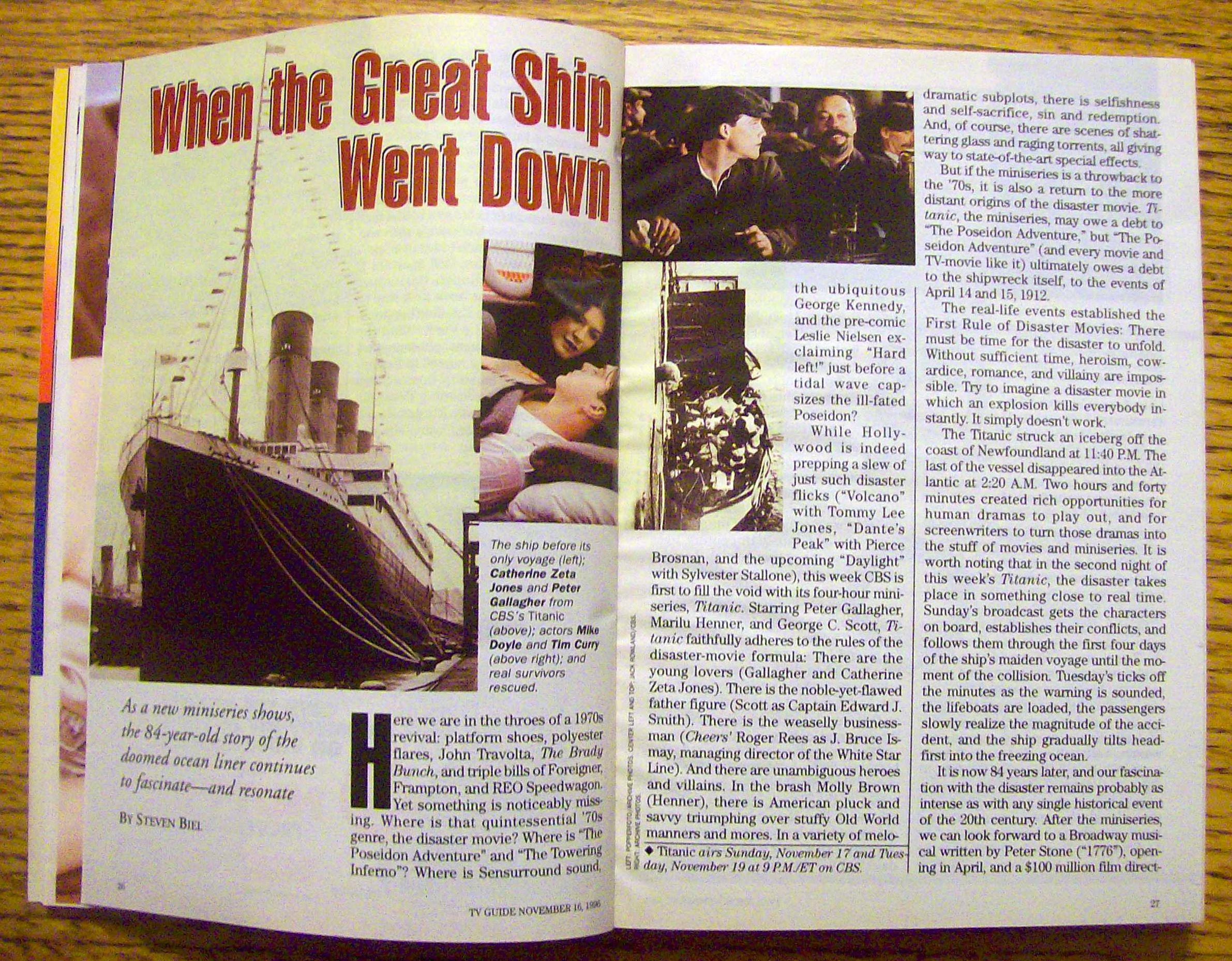 TV Guide November 16-22, 1996 Lance Henriksen