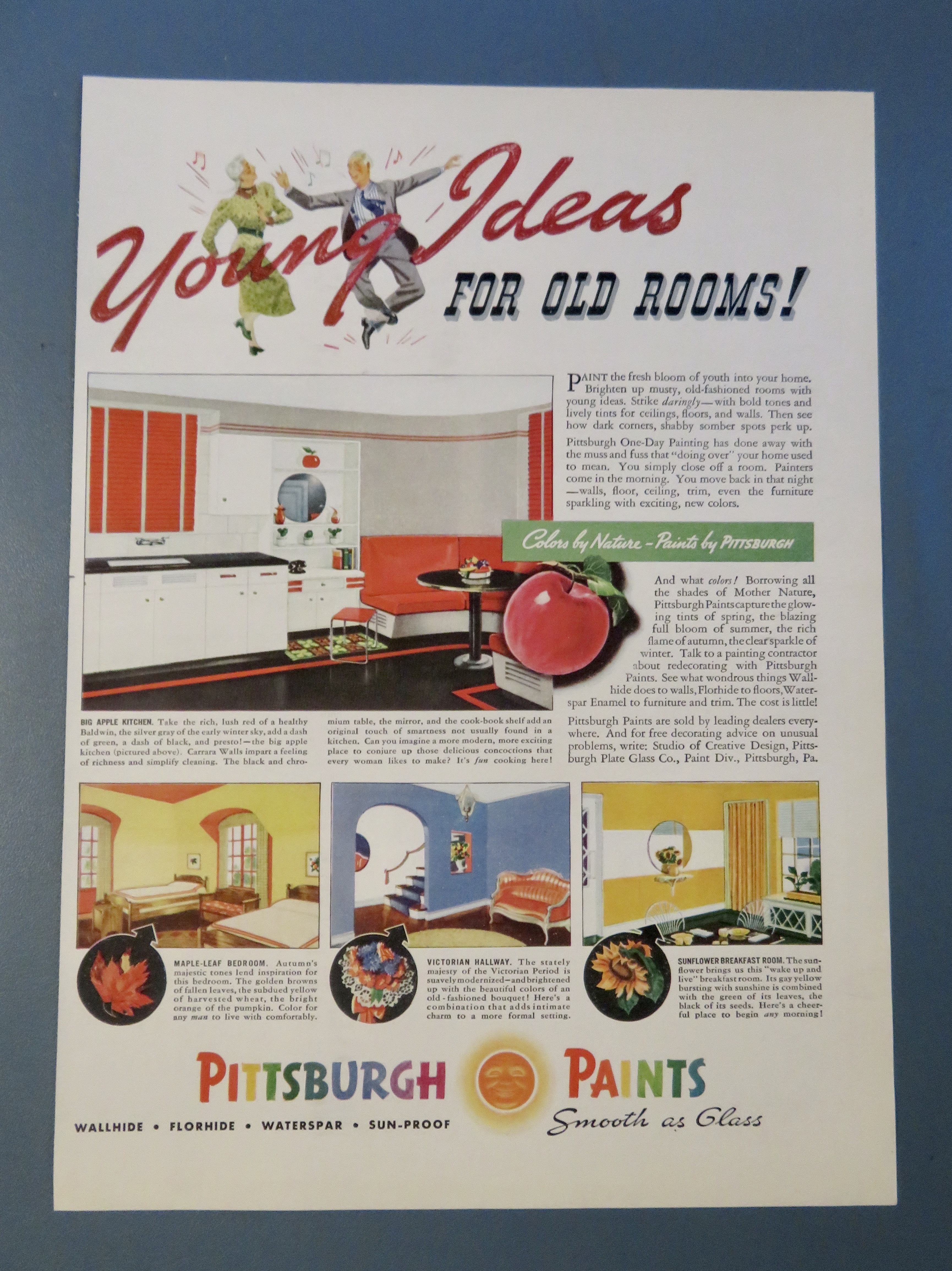1938 Pittsburgh Paints with Young Ideas For Old Rooms