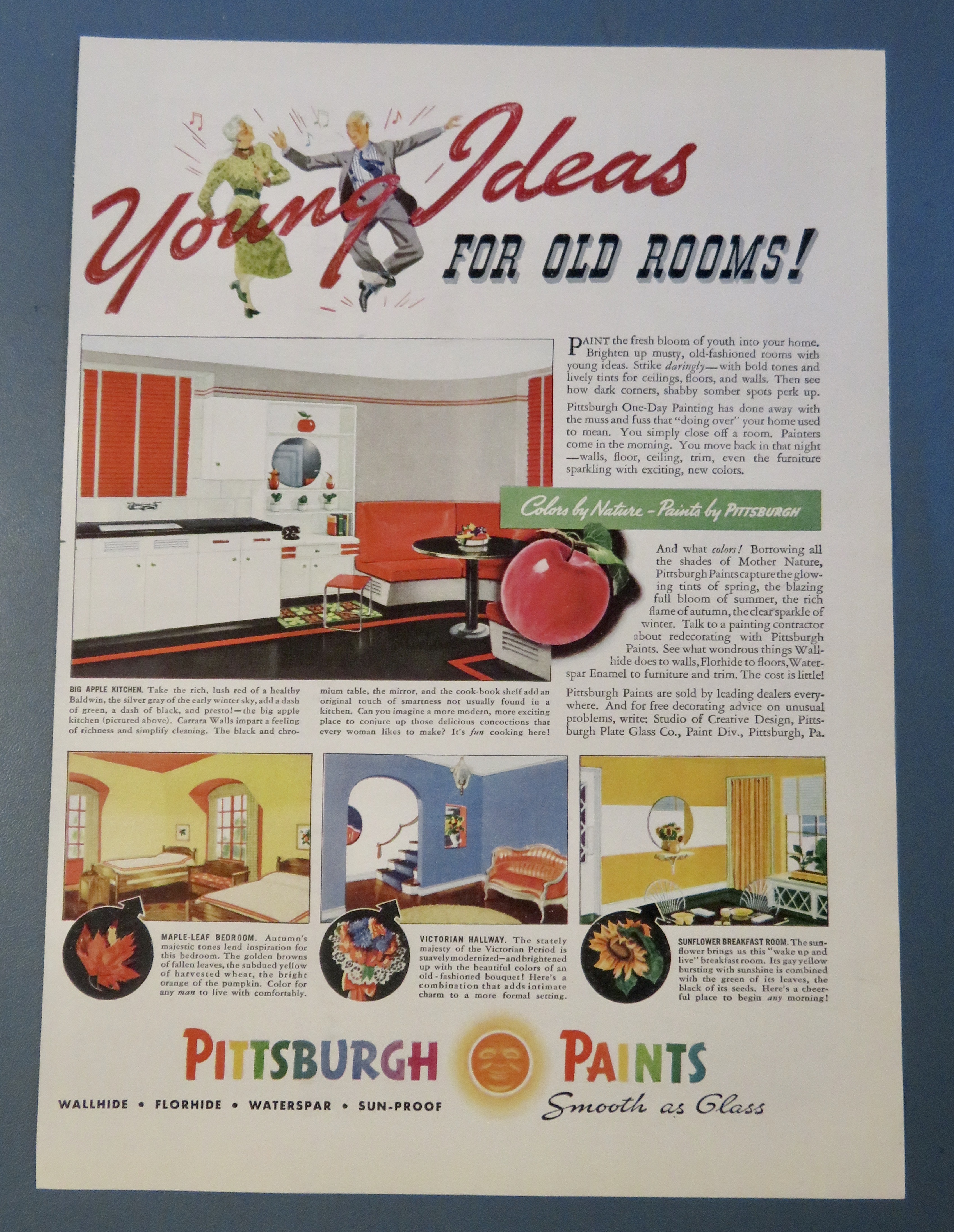 1938 Pittsburgh Paints with Young Ideas For Old Rooms
