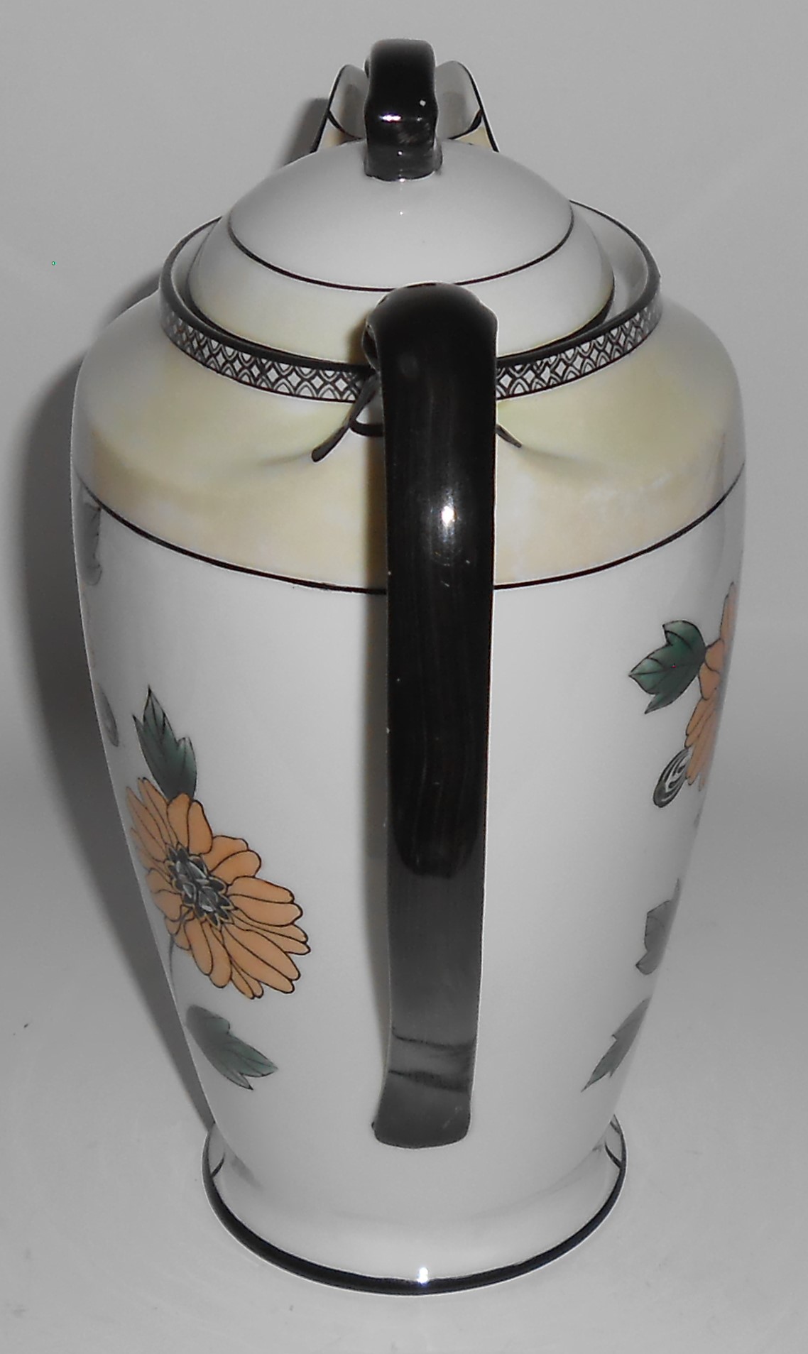 Noritake China Porcelain Floral Lustre Ware Coffeepot