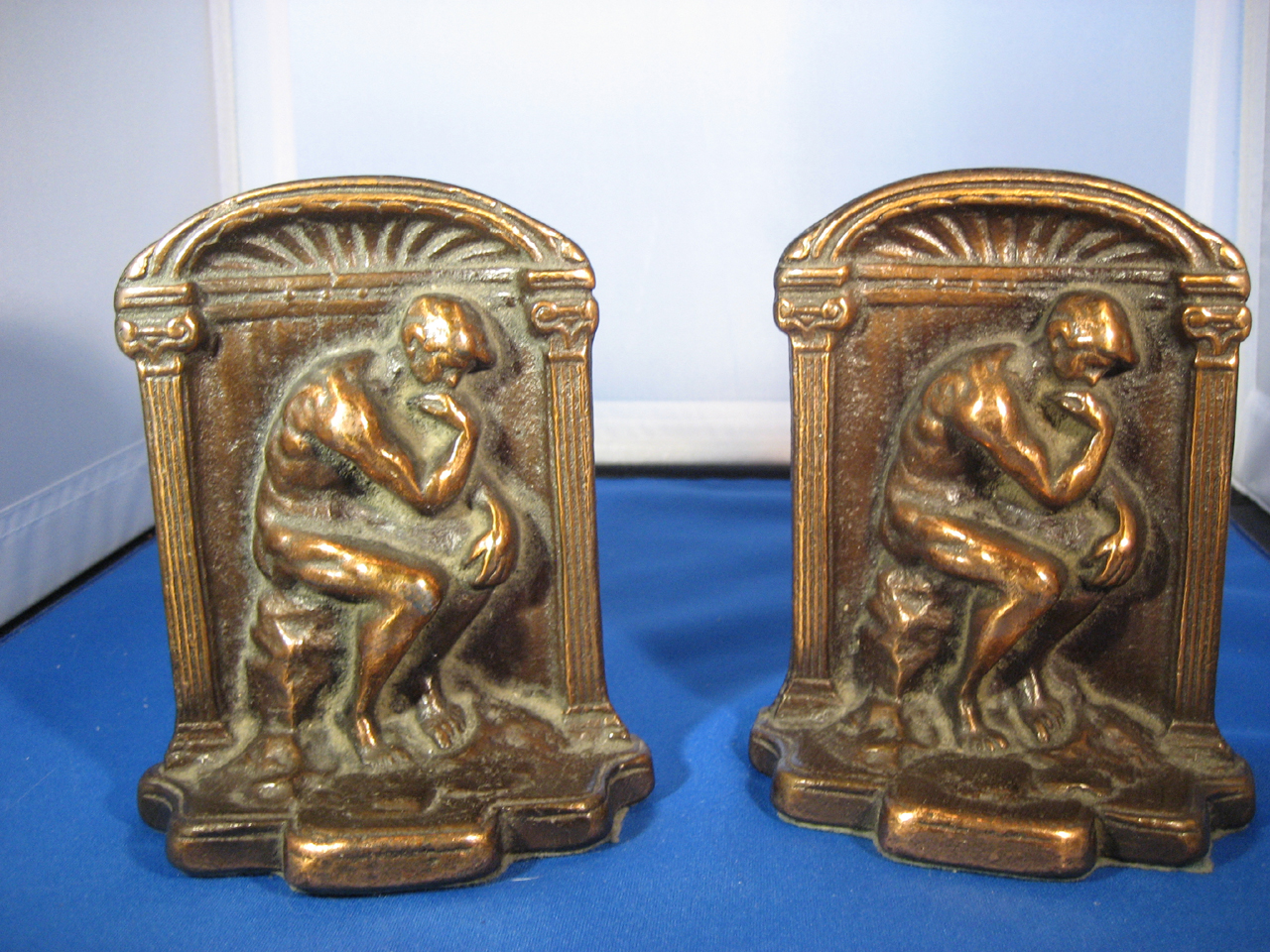 Brass Looking Book Ends
