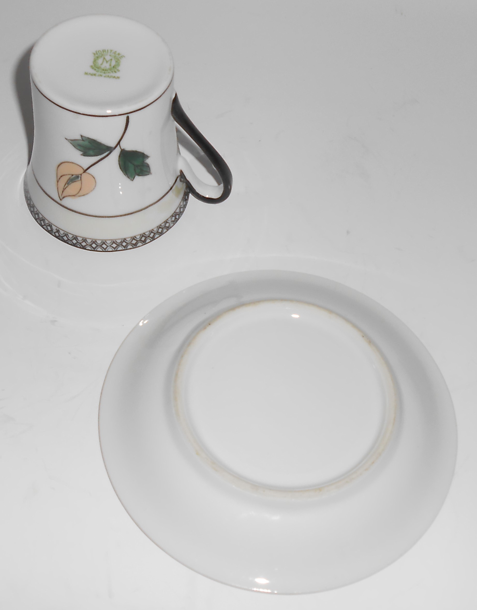 Noritake China Porcelain Floral Lustre Ware Demitasse