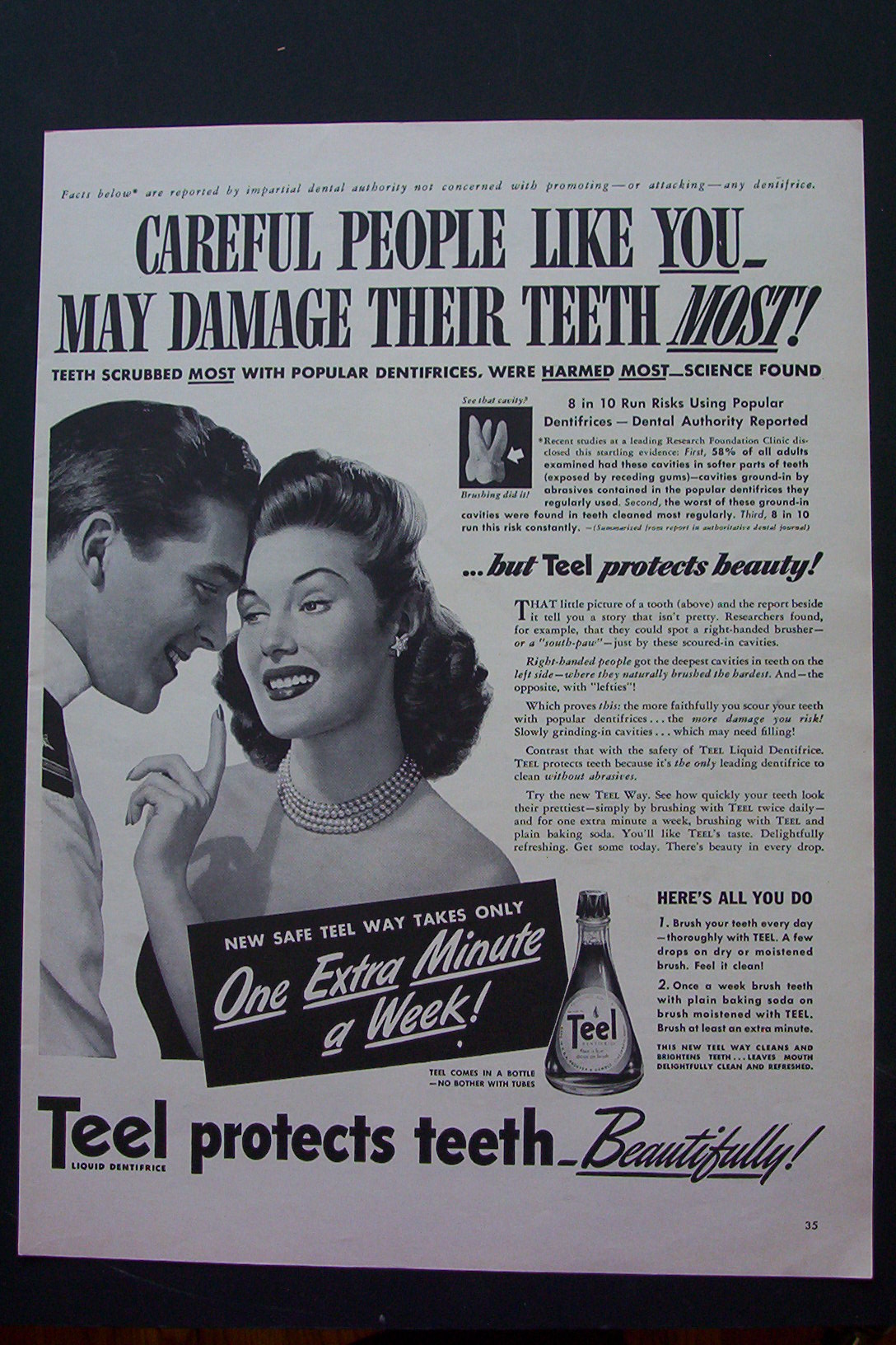 1943 Teel with Woman and a Soldier