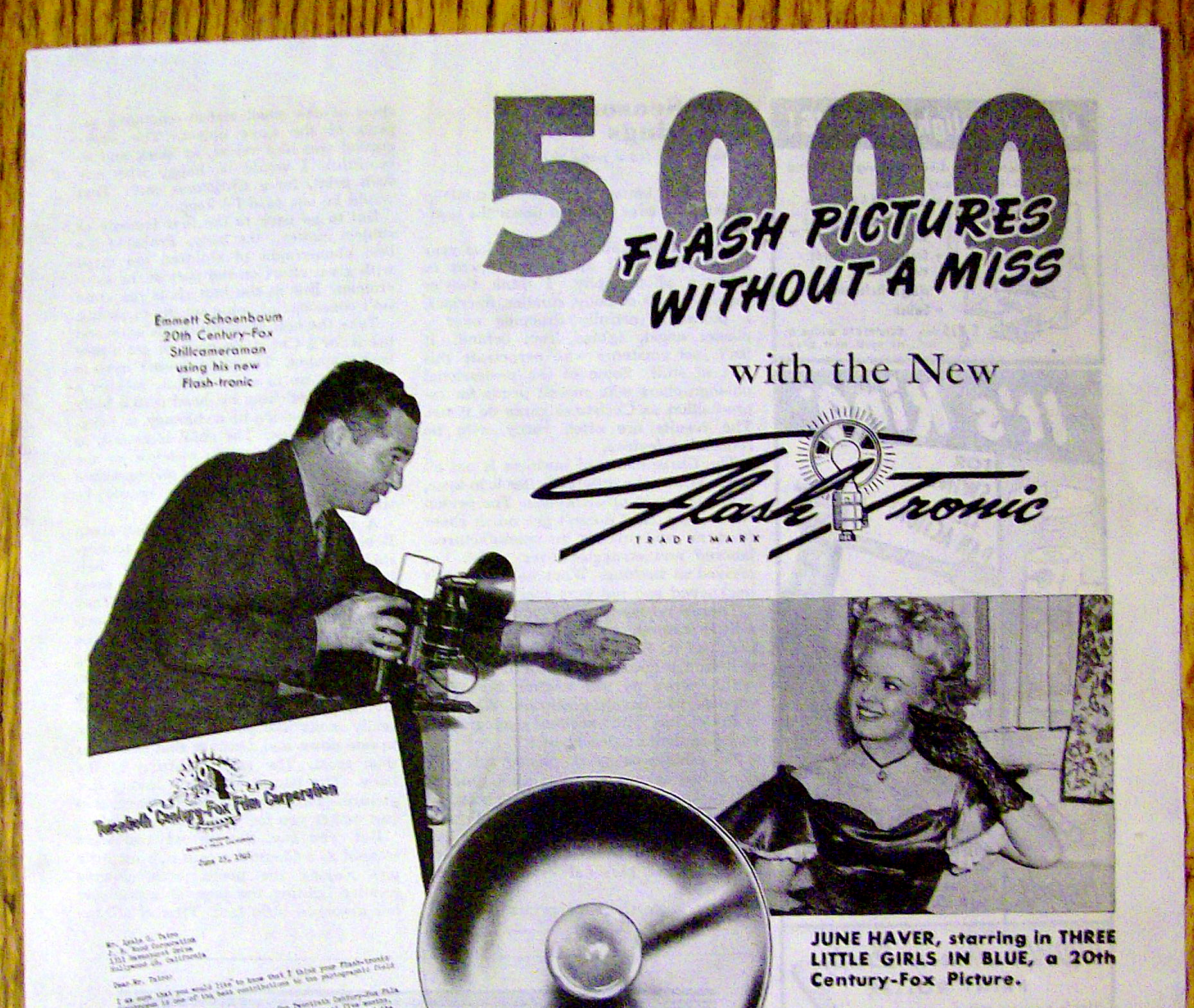1946 Flash Tronic with June Haver (3 Little Girls)