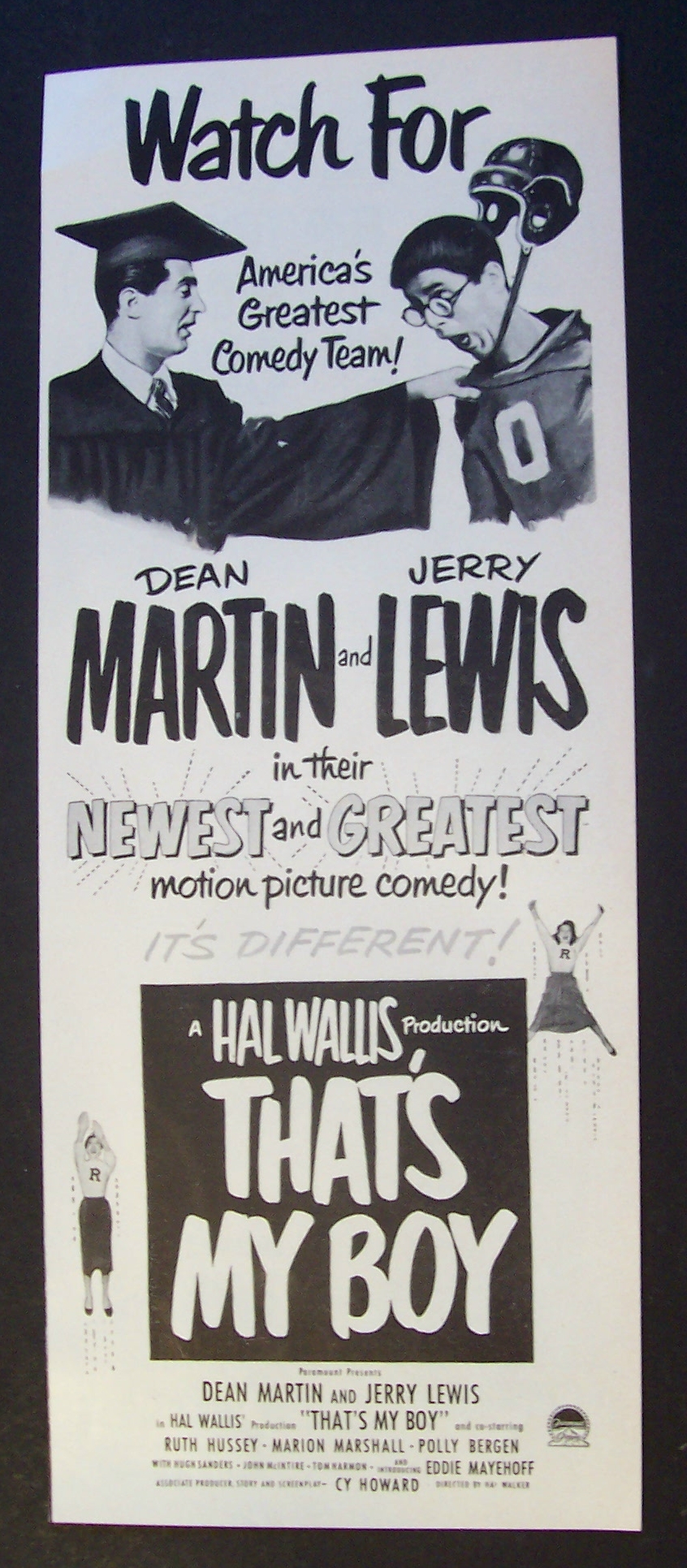 1951  Movie  Ad  for  That's  My  Boy