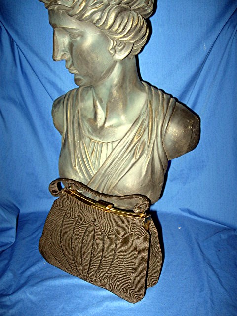 Corde handbag purse vintage Brown