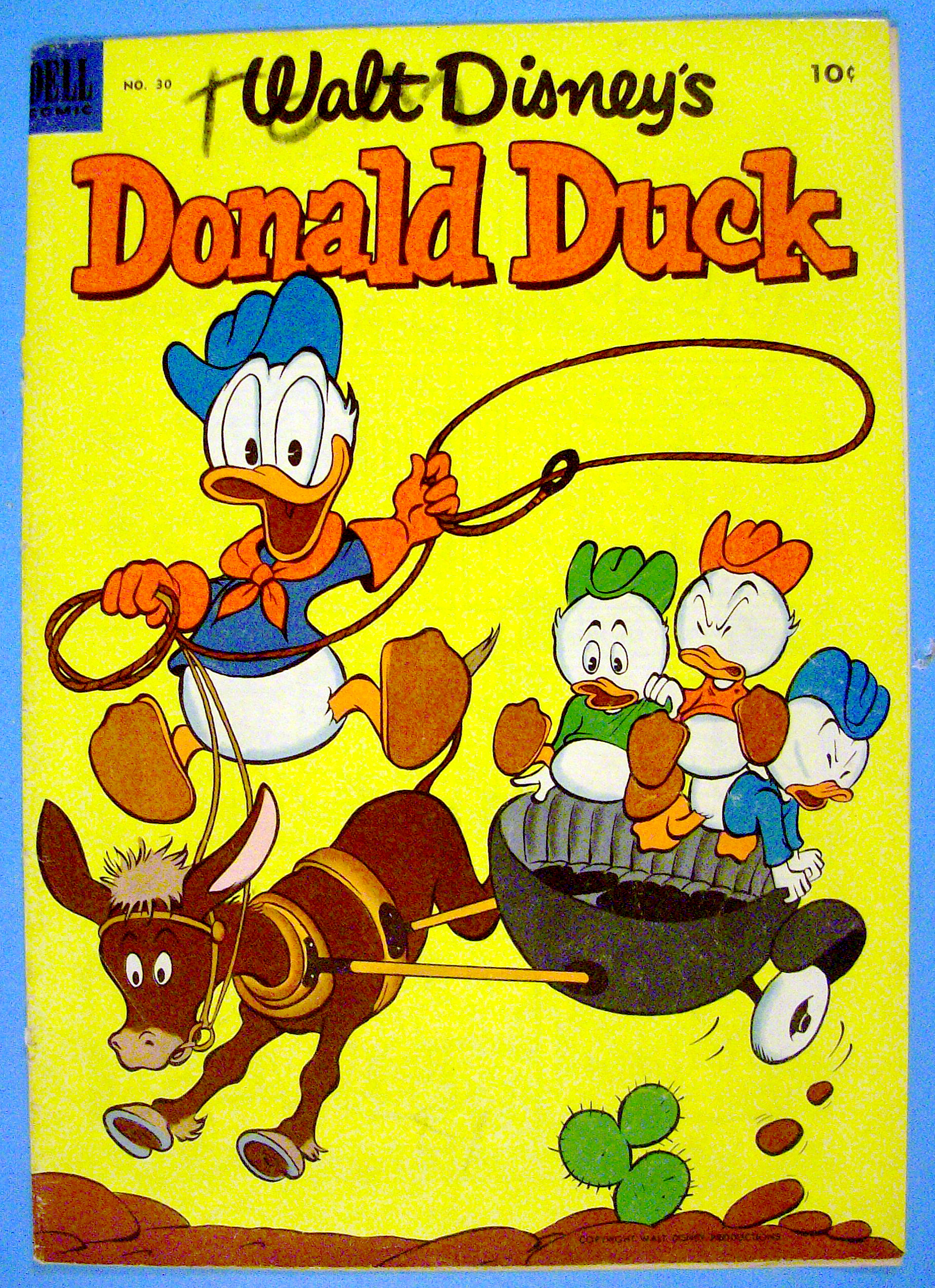 Donald Duck Comic Cover #30 July-August 1953