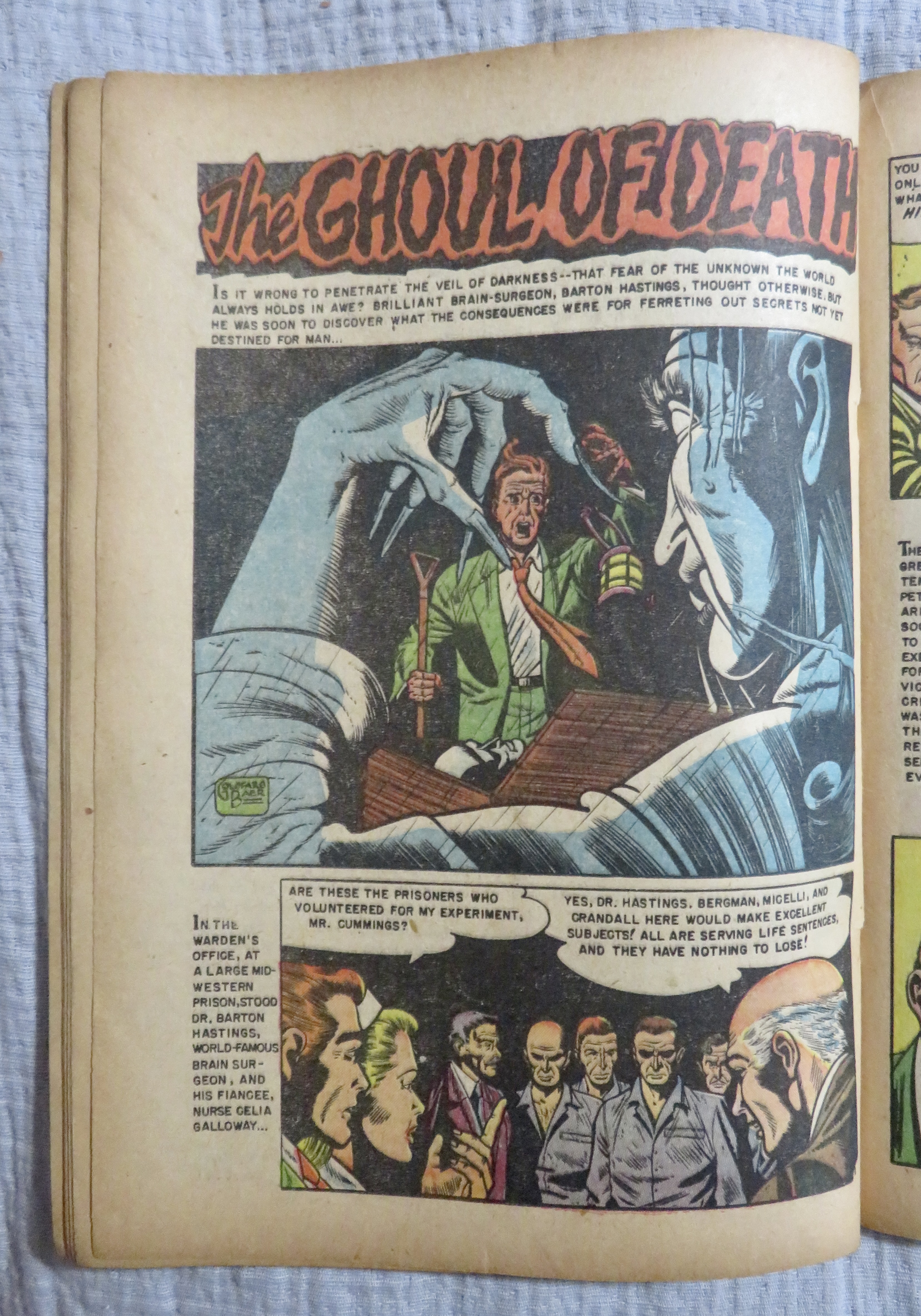 Dark Mysteries Comic June/July 1951 Sea Witch/Ghoul