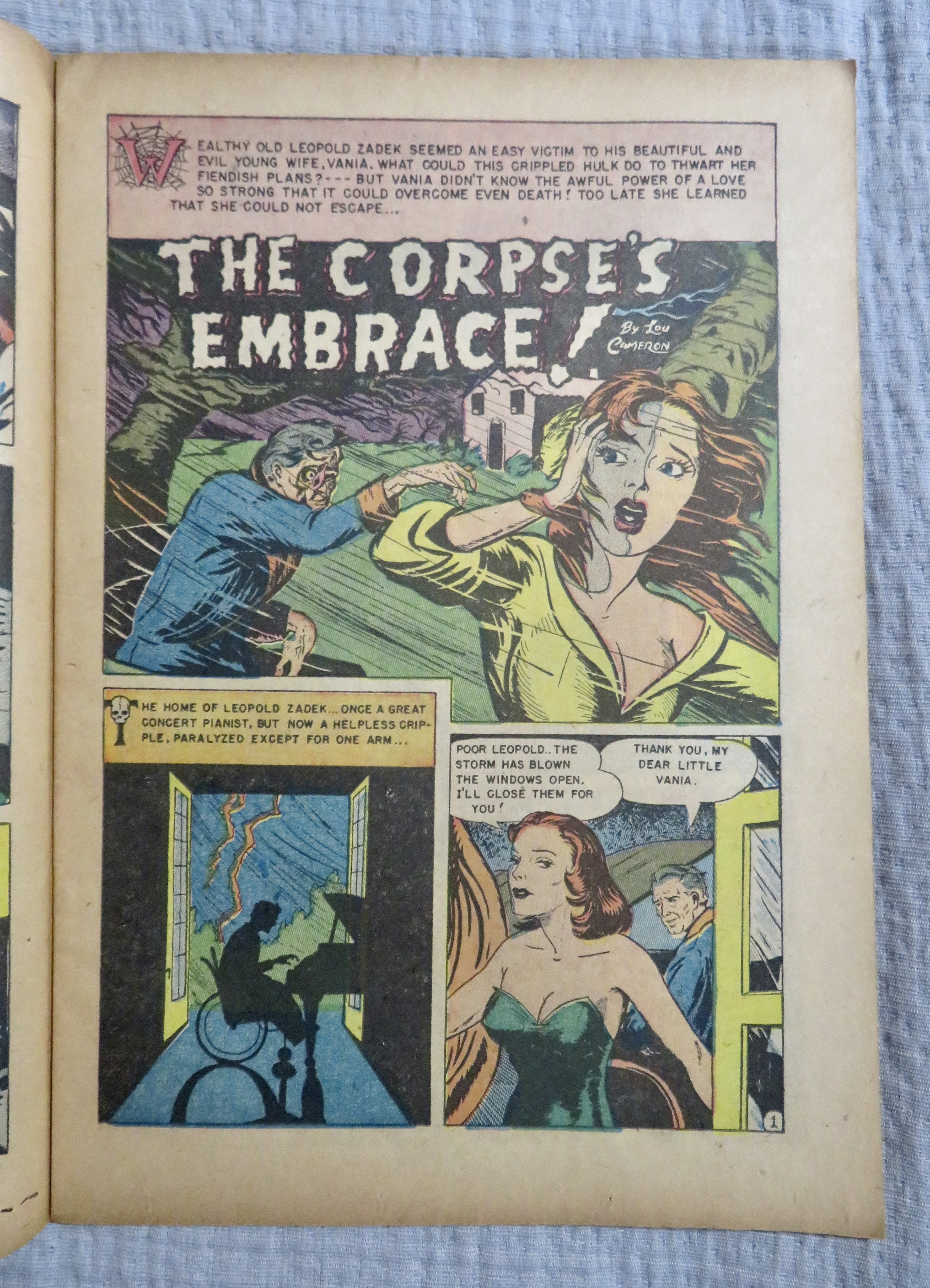 Dark Mysteries Comic June/July 1951 Sea Witch/Ghoul