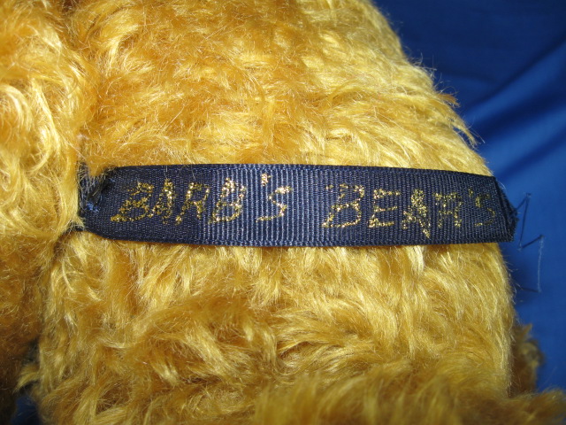 Mohair Barb's Bears Hand Made Teddy Bear 18 Inch