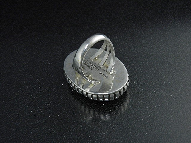 Navajo Gaspeite Sterling Silver AJ Platero Ring