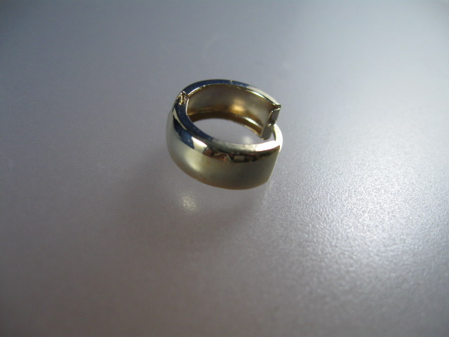 Earrings 10K Yellow Gold Huggie Hoop