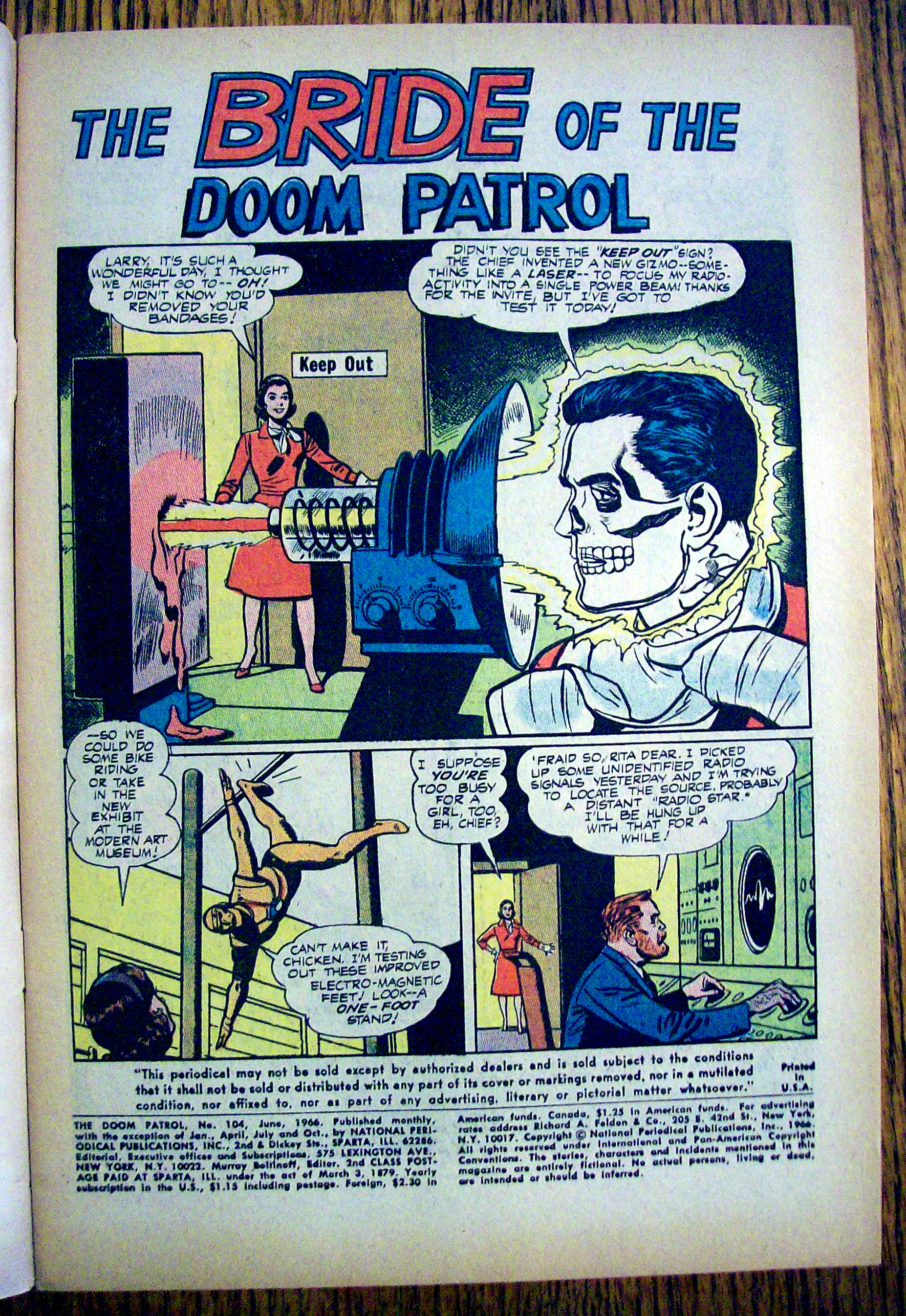 The Doom Patrol Comic #104-June 1966