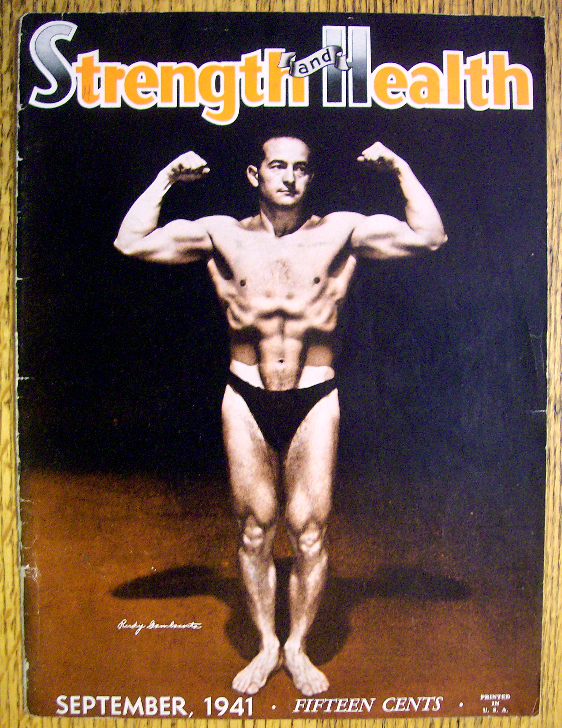 Rudy Gambacorta 1941 Strength & Health Magazine Cover