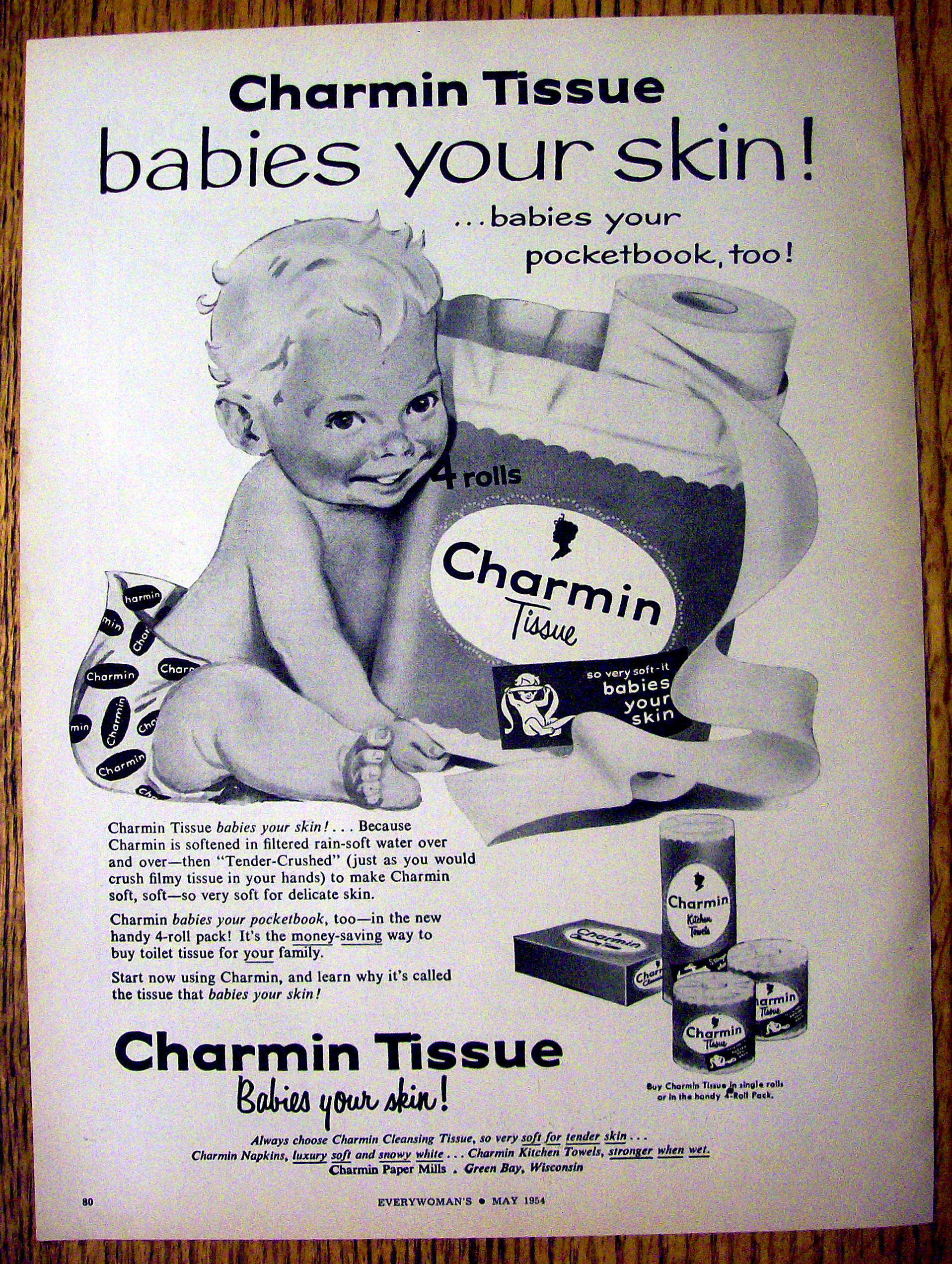 1954 Charmin Toilet Tissue