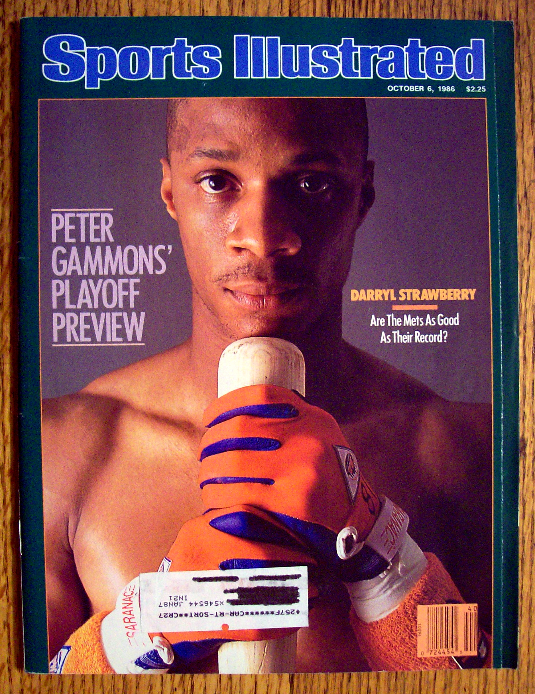Sports Illustrated Magazine-October 6, 1986-Strawberry