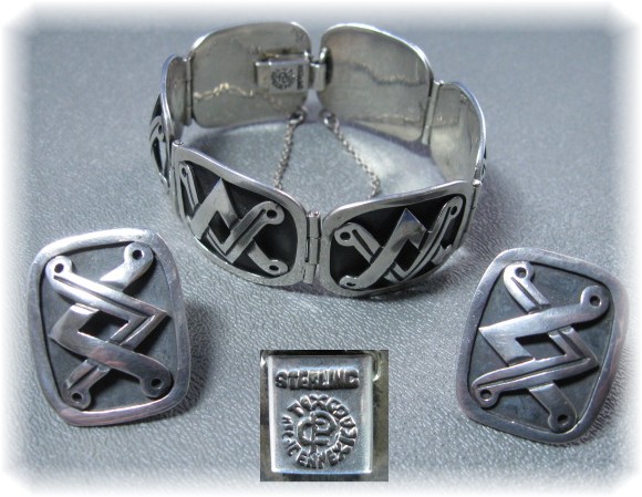 Pedro Castillo Sterling Silver Taxco Mexico Bracelet Ea