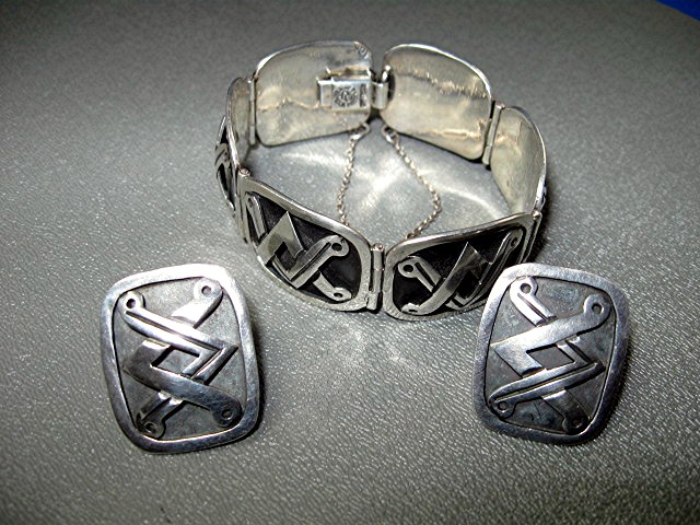 Pedro Castillo Sterling Silver Taxco Mexico Bracelet Ea