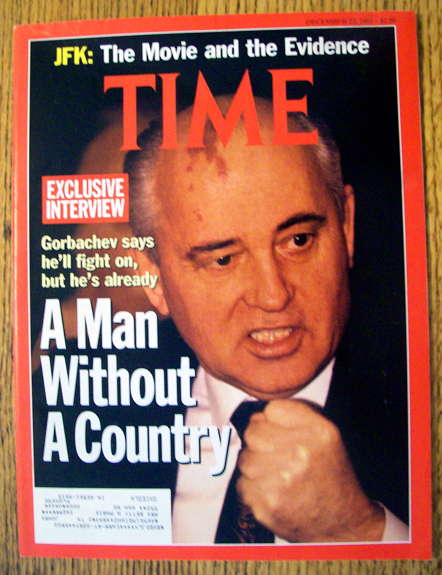 Time Magazine-December 23, 1991-Mikhail Gorbachev