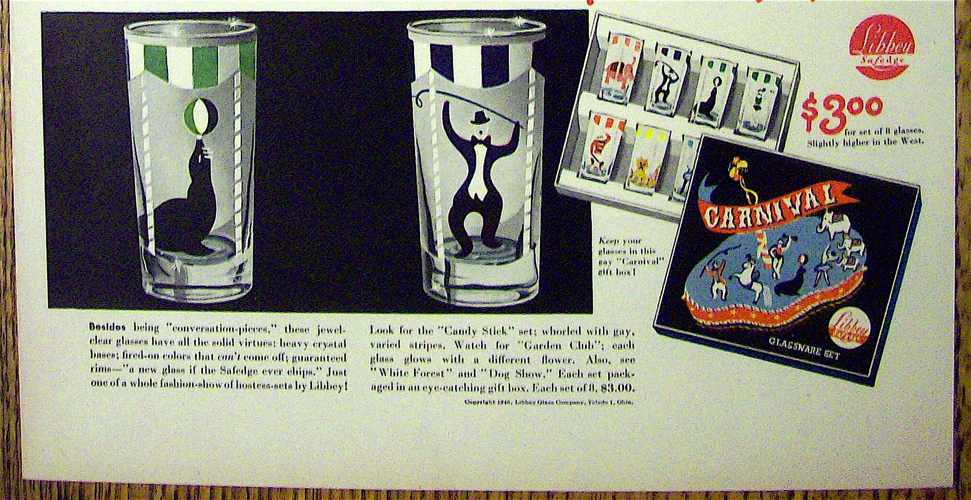 1946 Libbey Glass with the Carnival Tumbler Set