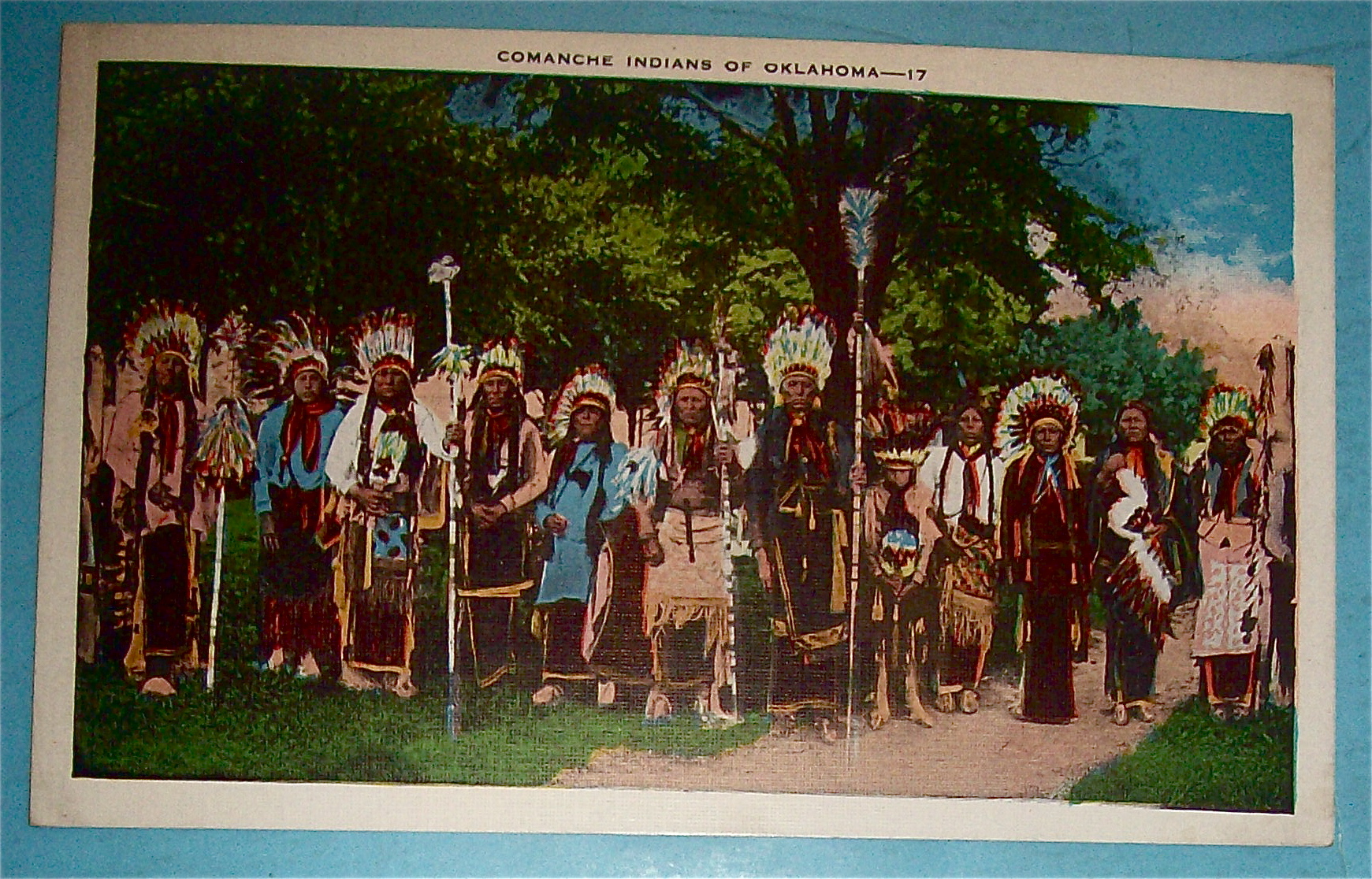 Comanche Indians of Oklahoma Postcard