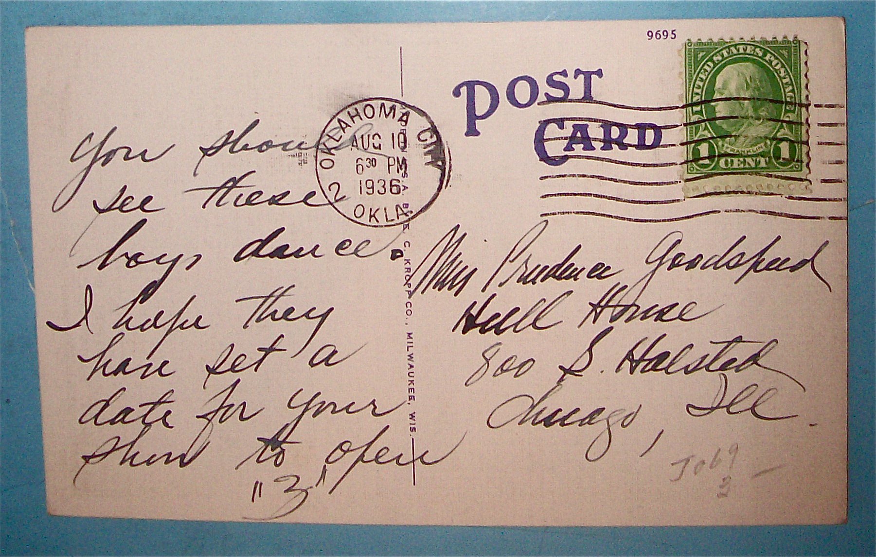 Comanche Indians of Oklahoma Postcard