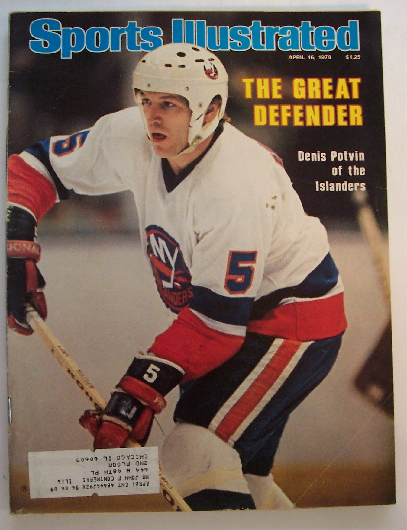Sports Illustrated Magazine-April 16, 1979-Denis Potvin