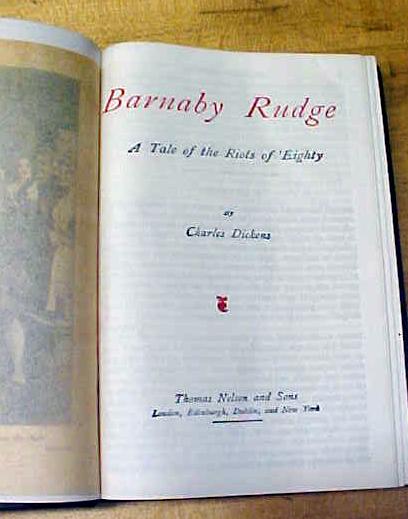 Dickens Barnaby Rudge Leather 1900's