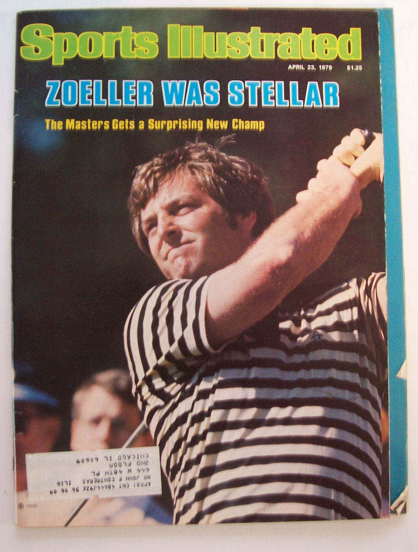 Sports Illustrated Magazine - April 23, 1979 - Zoeller
