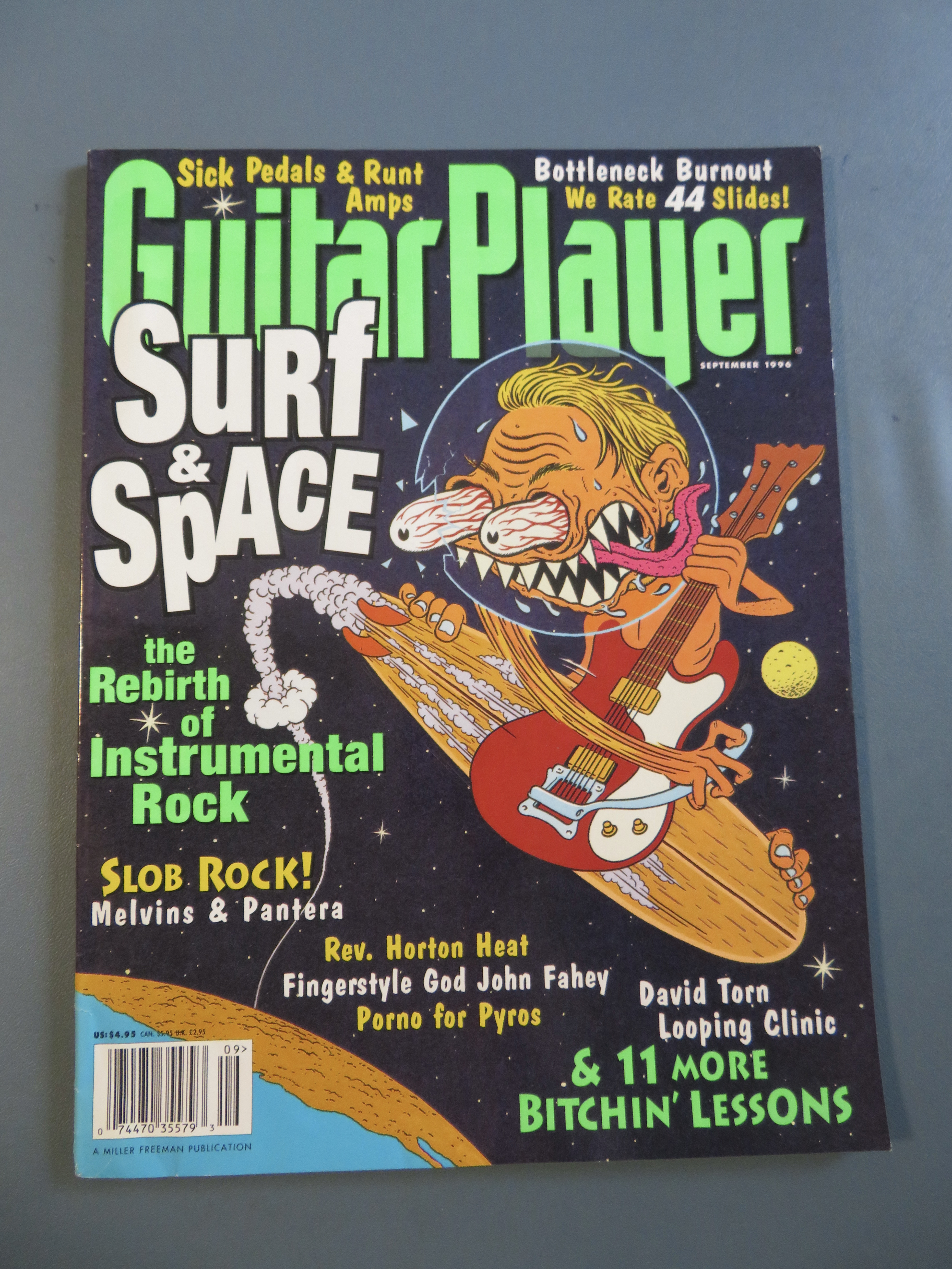 Guitar Player Magazine September 1996 Surf & Space