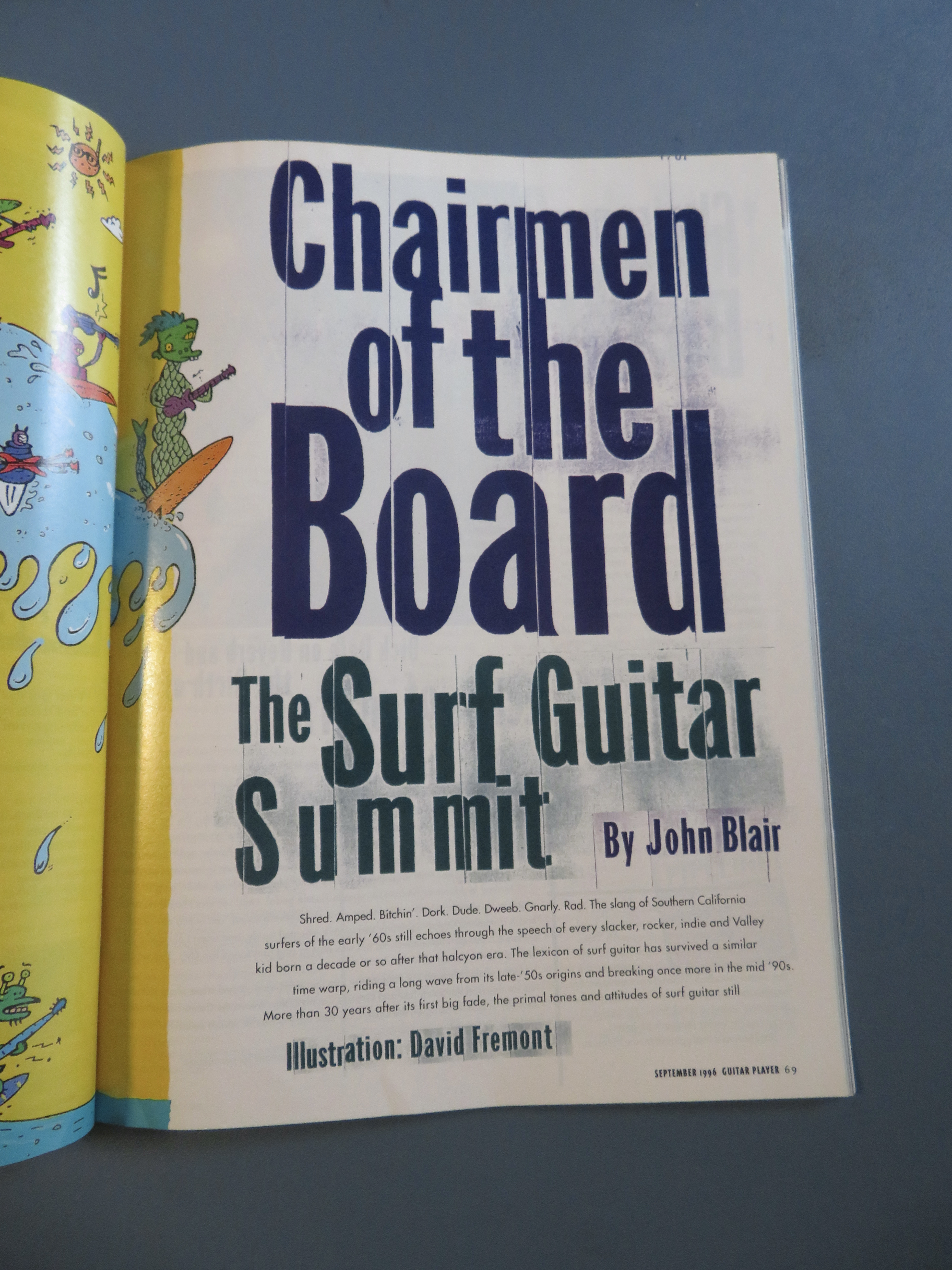 Guitar Player Magazine September 1996 Surf & Space