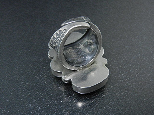 David Troutman Sterling Silver Kingman Turquoise Ring