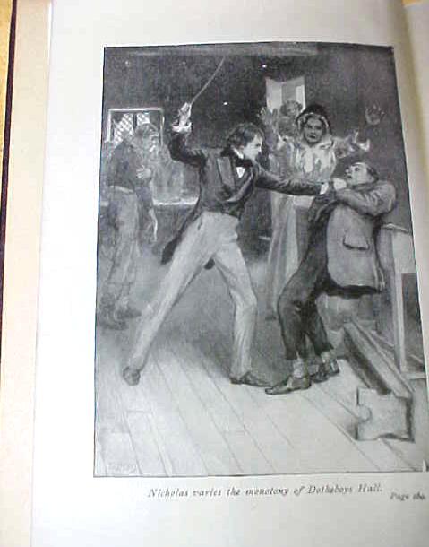 Dickens Nicholas Nickleby Leather 1900's