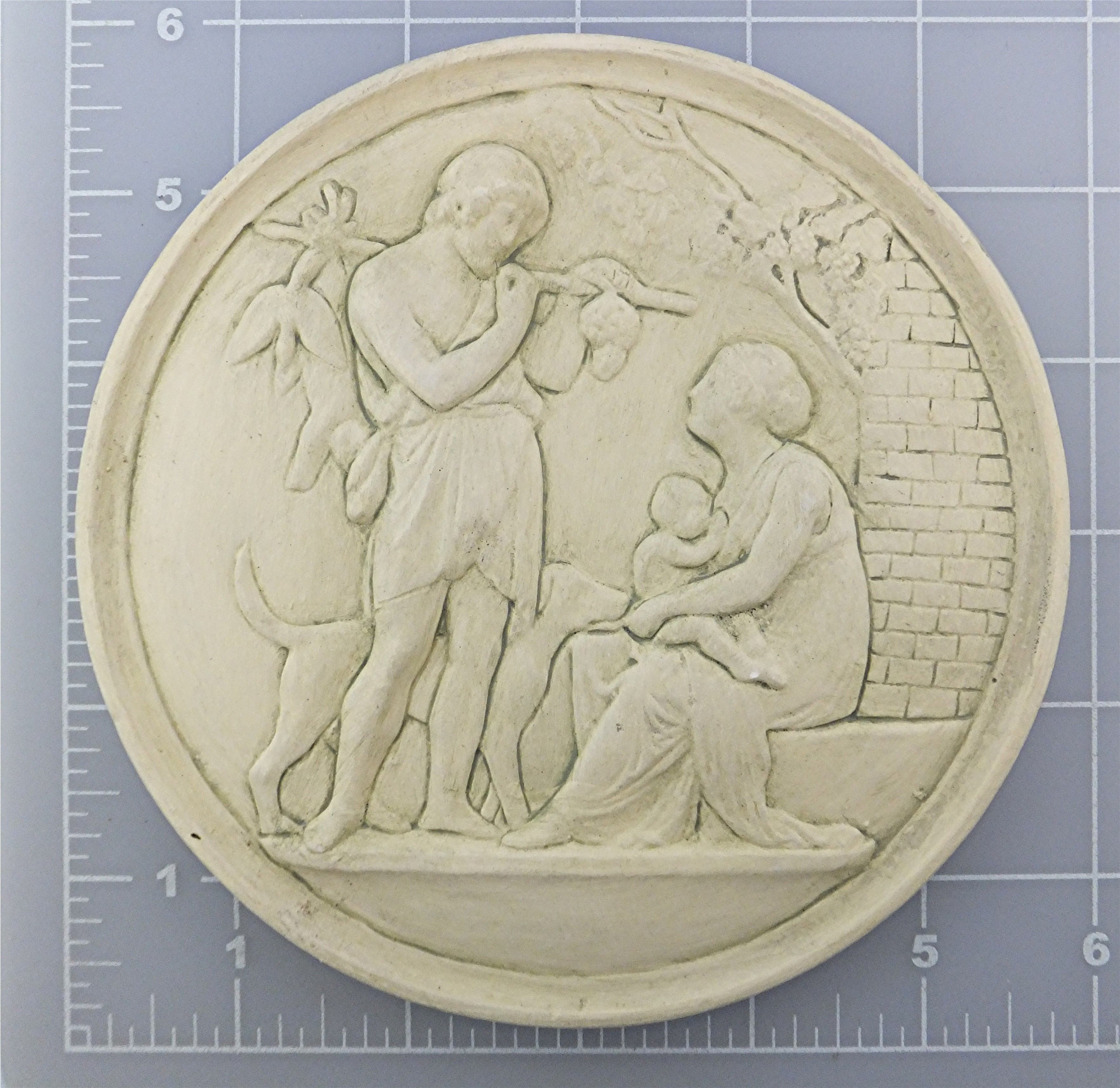 Four seasons plaques in plaster of Paris Hand Made