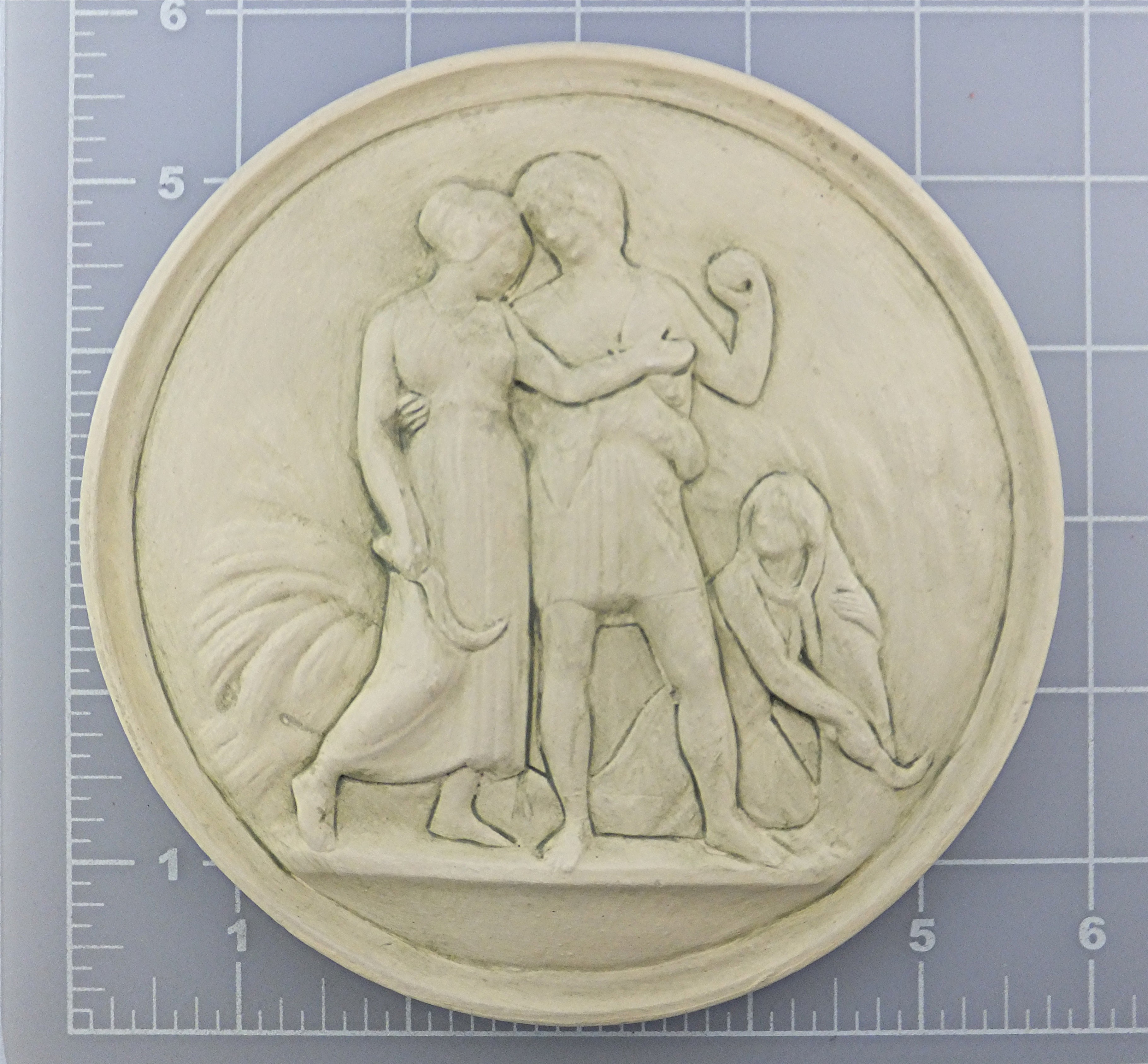 Four seasons plaques in plaster of Paris Hand Made