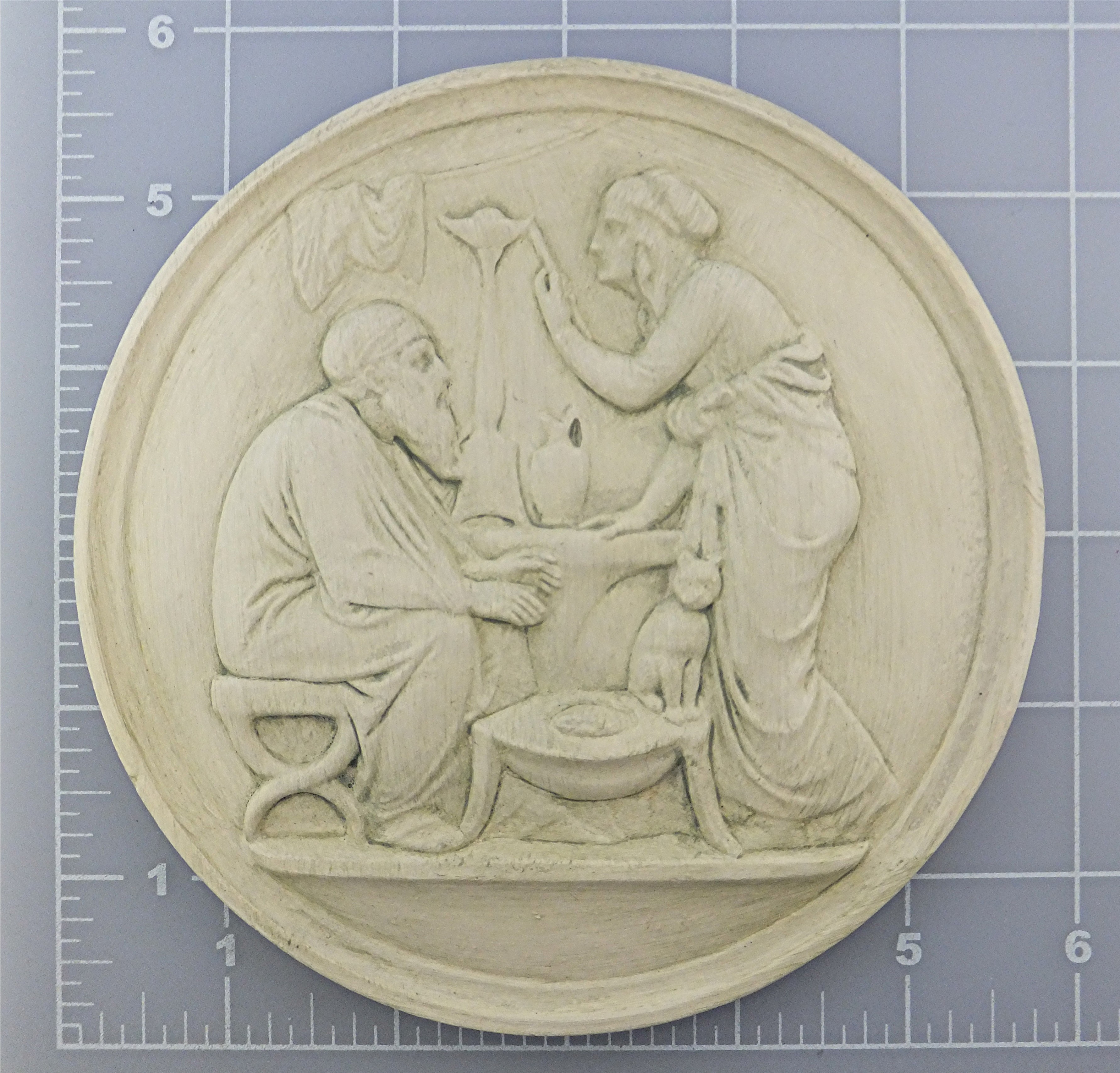 Four seasons plaques in plaster of Paris Hand Made