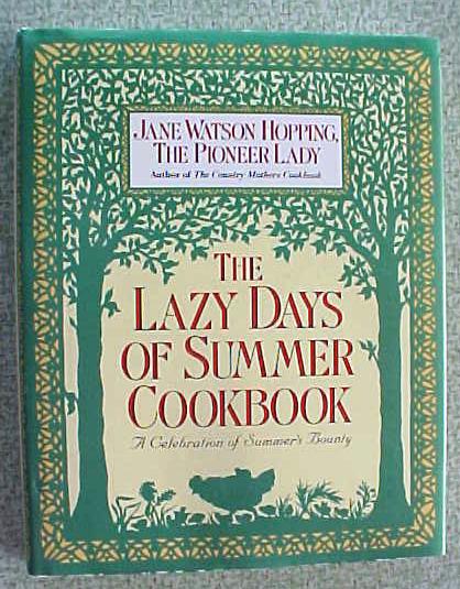 CookBook Lazy Days of Summer 1992 1st Ed
