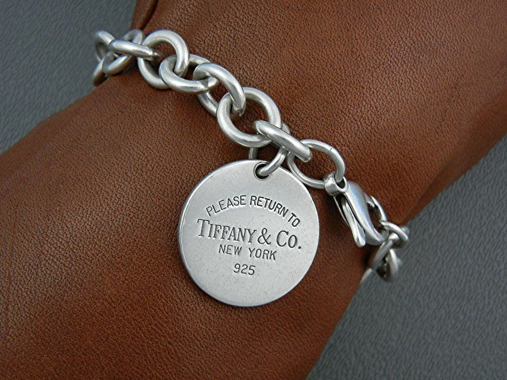 Bracelet TIFFANY Sterling Silver Links with Charm