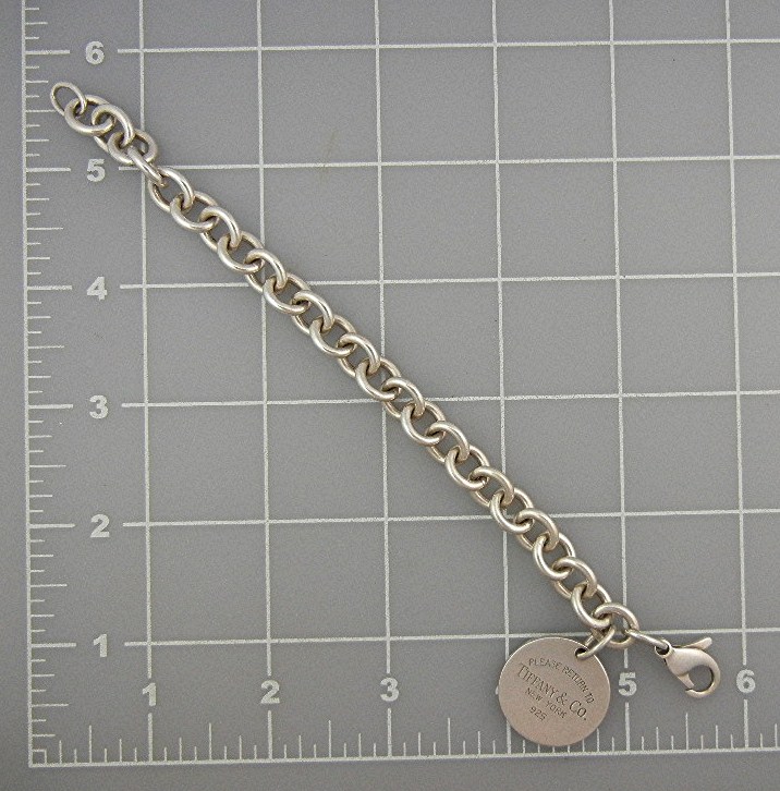 Bracelet TIFFANY Sterling Silver Links with Charm
