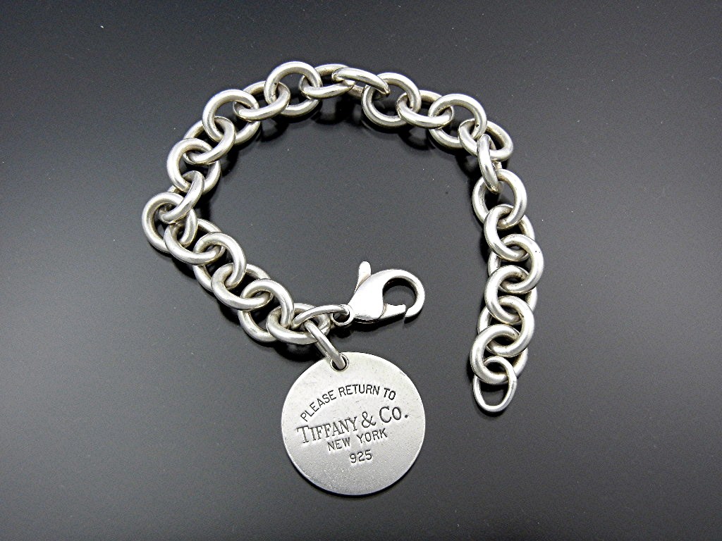 Bracelet TIFFANY Sterling Silver Links with Charm